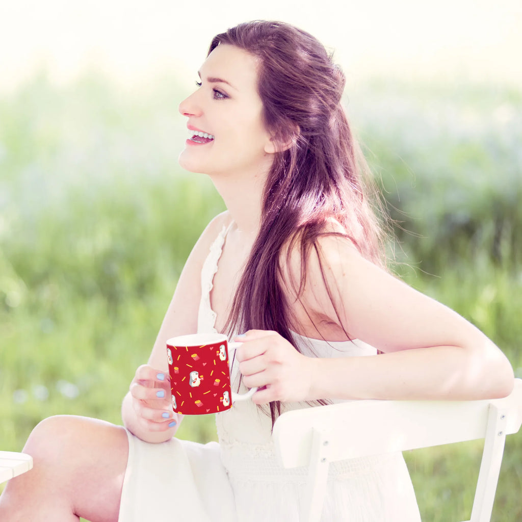 Kubek pingwin frytki Tasse mit Zitaten, Bürotasse, Porzellantasse, Geschenktasse, Kaffeetasse, Teetasse, Keramiktasse, Tasse mit Motiven, Tasse, Liebe, Partner, Freund, Freundin, Ehemann, Ehefrau, Heiraten, Verlobung, Heiratsantrag, Liebesgeschenk, Jahrestag, Hocheitstag, Hochzeitstag, Geschenk für Partner, für Männer, Geschenk für Freundin, Liebesbeweis, Geschenk für Frauen, Mitbringsel, für Ehemann, Valentinstag