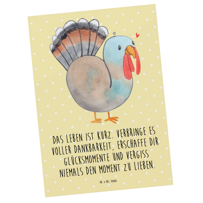 Postkarte Thanksgiving Truthahn