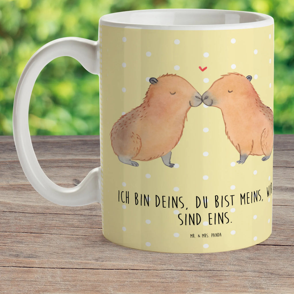 Child's mug Capybara love kindergarten, plastic cup, camping mug, drinking cup, coffee cup, mug, small animals, cute, funny, cute animal motives, hand drawn, small world, funny sayings, good mood, happy, gifts, gift ideas, special gifts, animal lover, card
