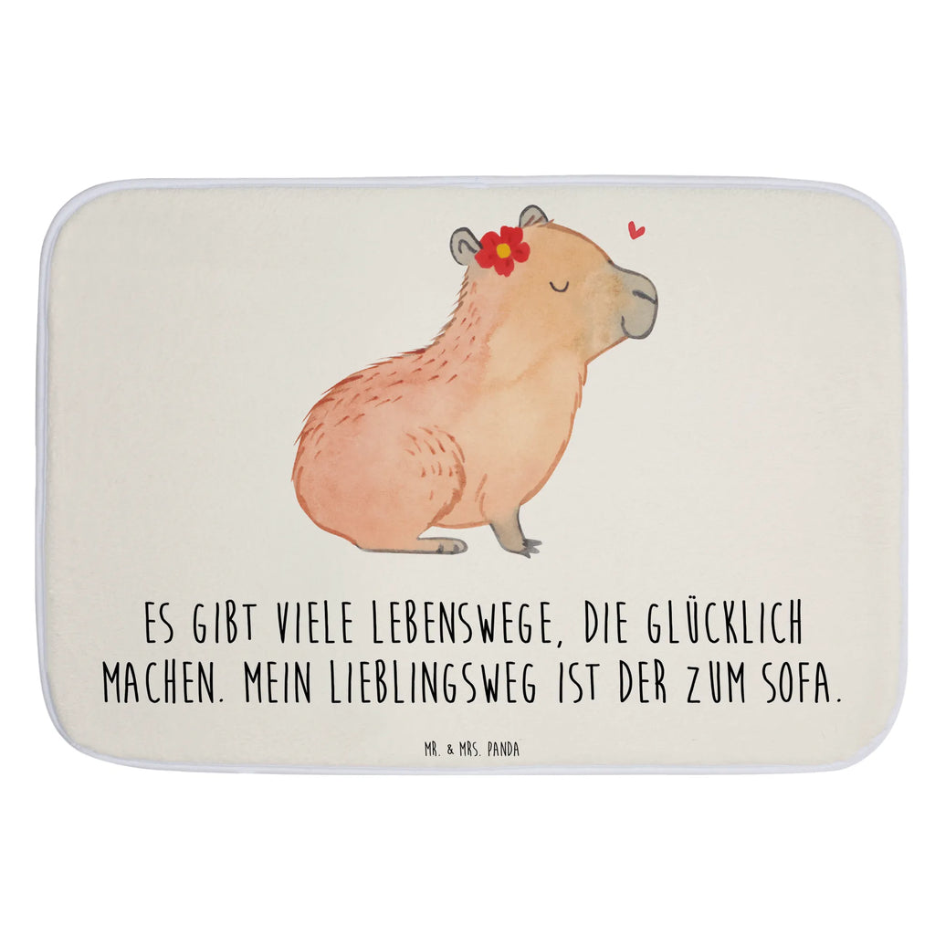 Bath mat Capybara flower Bath rug, Bath mat, non-slip, Shower mat, small animals, cute, funny, cute animal motives, hand drawn, small world, funny sayings, good mood, happy, gifts, gift ideas, special gifts, animal lover, card