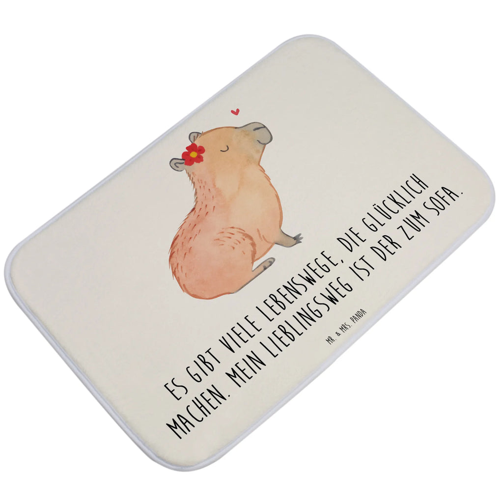 Bath mat Capybara flower Bath rug, Bath mat, non-slip, Shower mat, small animals, cute, funny, cute animal motives, hand drawn, small world, funny sayings, good mood, happy, gifts, gift ideas, special gifts, animal lover, card