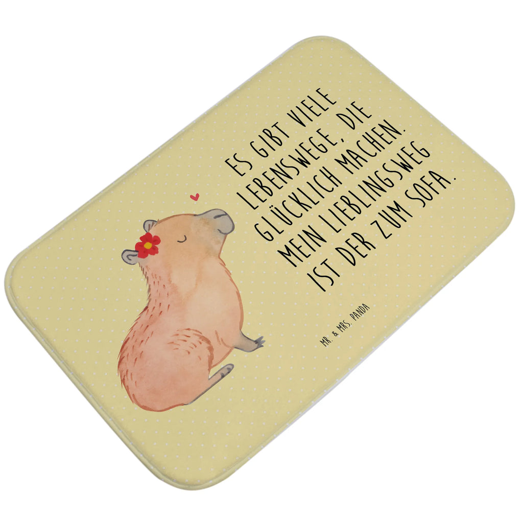 Bath mat Capybara flower Bath rug, Bath mat, non-slip, Shower mat, small animals, cute, funny, cute animal motives, hand drawn, small world, funny sayings, good mood, happy, gifts, gift ideas, special gifts, animal lover, card