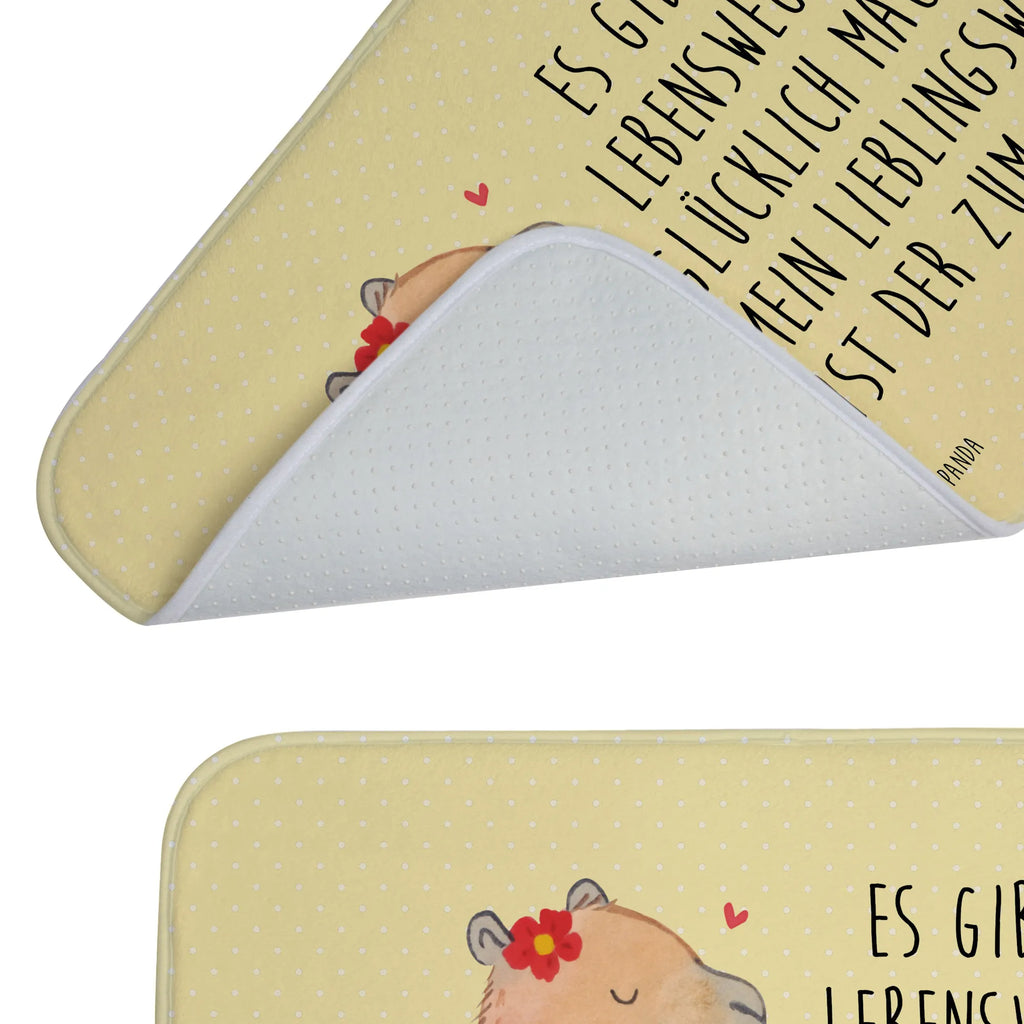 Bath mat Capybara flower Bath rug, Bath mat, non-slip, Shower mat, small animals, cute, funny, cute animal motives, hand drawn, small world, funny sayings, good mood, happy, gifts, gift ideas, special gifts, animal lover, card