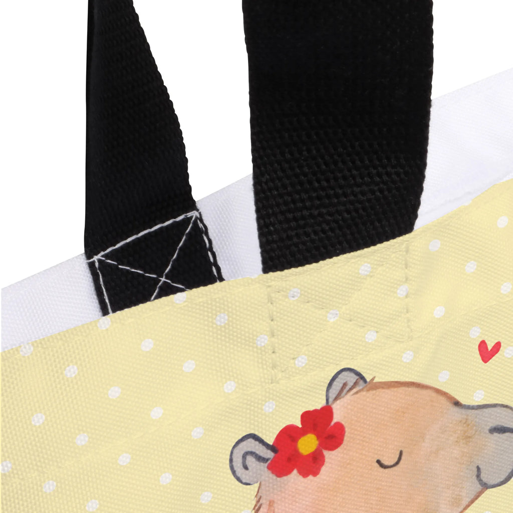 Shopper Capybara flower XXL, shopper, beach bag, bag, woman, shopping bag, handle bag, carrier bag, large, small animals, cute, funny, cute animal motives, hand drawn, small world, funny sayings, good mood, happy, gifts, gift ideas, special gifts, animal lover, card