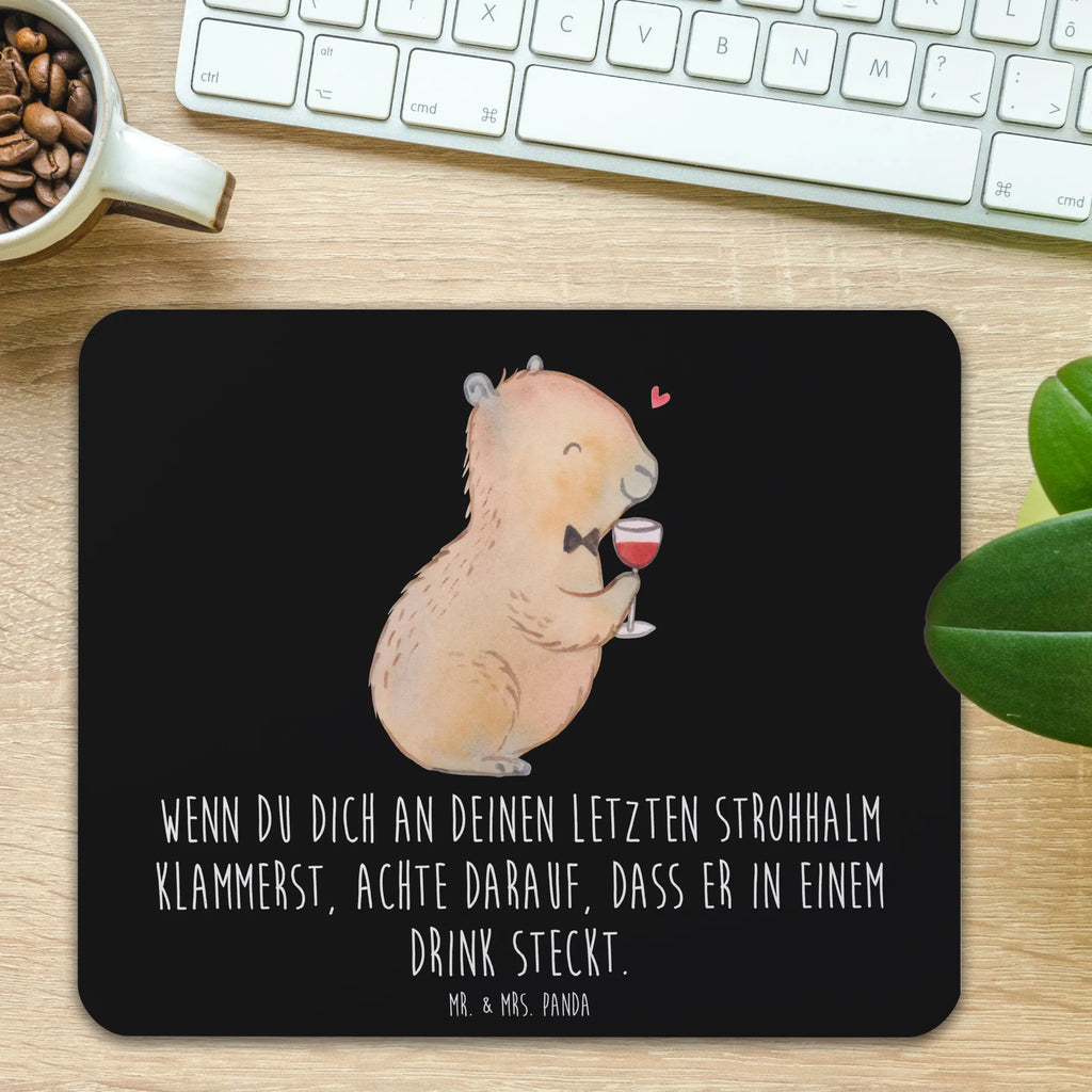 Mouse mat Capybara wine Office, PC, Gift, Work, mousepad, Motif, fun, Mouse, Student, Pad, saying, Study, Mouse Pad, Print, small animals, cute, funny, cute animal motives, hand drawn, small world, funny sayings, good mood, happy, gifts, gift ideas, special gifts, animal lover, card