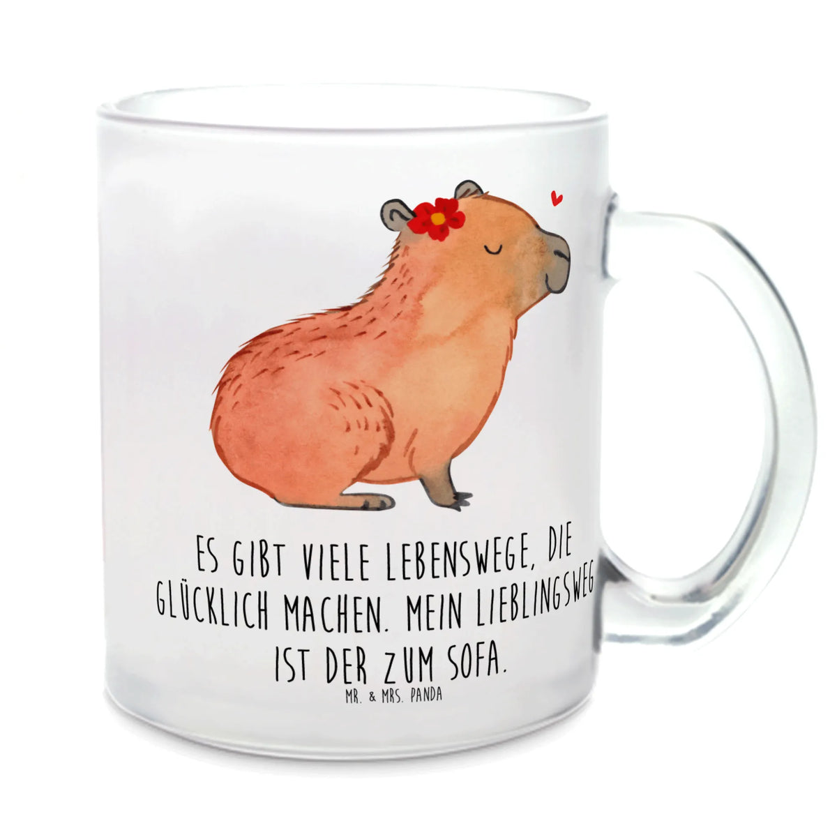 Teetasse Capybara Blume Tee Tasse, Henkelbecher, Glas Teebecher, glastasse, Pott, Teetasse Glas, Teetasse aus Glas, Motivtasse, Kakaotasse, Häferl, getränkebecher, Glasbecher, Trinkglas, Teeglas, Teetasse, Haferl, Henkeltasse, getränkeglas, Lustige Sprüche, Tiere, Tiermotive, Gute Laune, Capybara