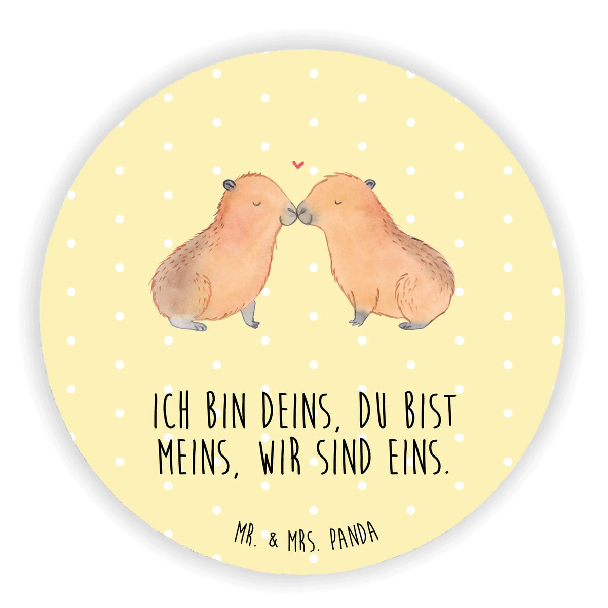 Round magnet Capybara love magnetic board, magnet, office magnet, calendar magnet, refrigerator magnets, refrigerator magnet, small animals, cute, funny, cute animal motives, hand drawn, small world, funny sayings, good mood, happy, gifts, gift ideas, special gifts, animal lover, card