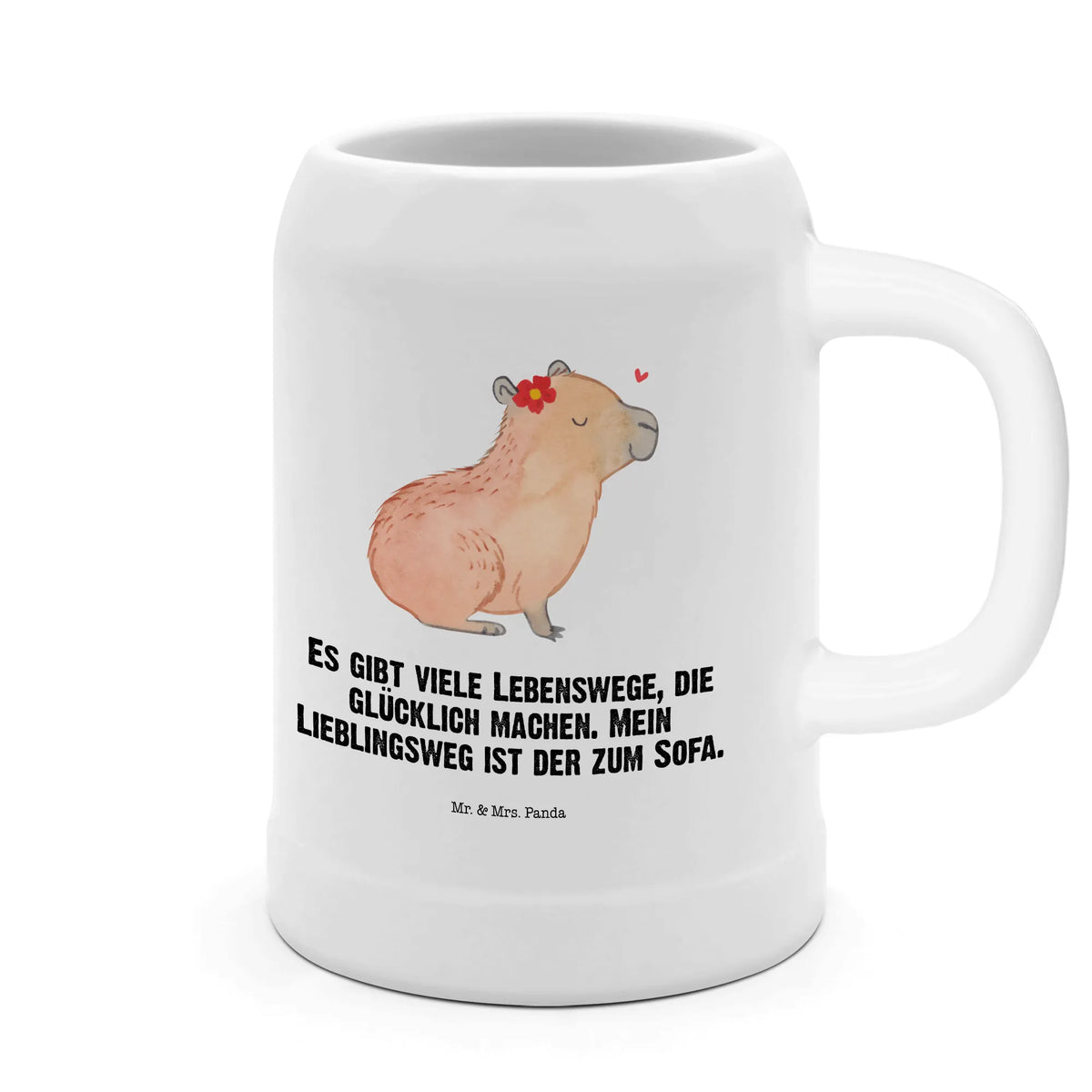 Beer mug Capybara flower card, gift ideas, gifts, small animals, cute, cute animal motives, hand drawn, funny sayings, good mood, special gifts, animal lover