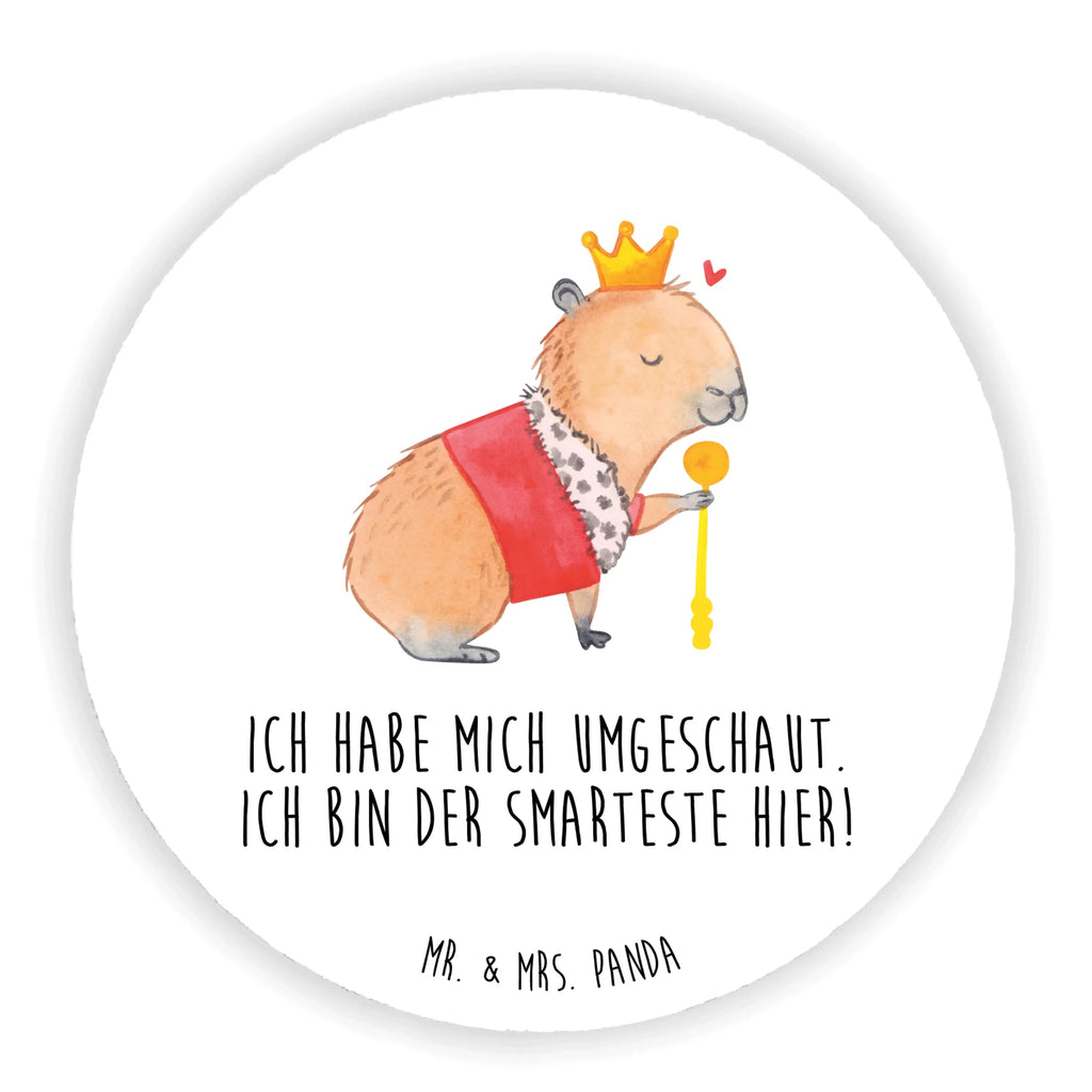 Round magnet Capybara King rundmagnet, Kühlschrankmagnet, kühlschrankmagnete, magnete, Lustige Sprüche, Tiere, Tiermotive, Gute Laune, König, Capybara