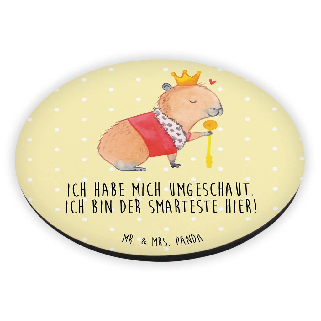 Round magnet Capybara King rundmagnet, Kühlschrankmagnet, kühlschrankmagnete, magnete, Lustige Sprüche, Tiere, Tiermotive, Gute Laune, König, Capybara