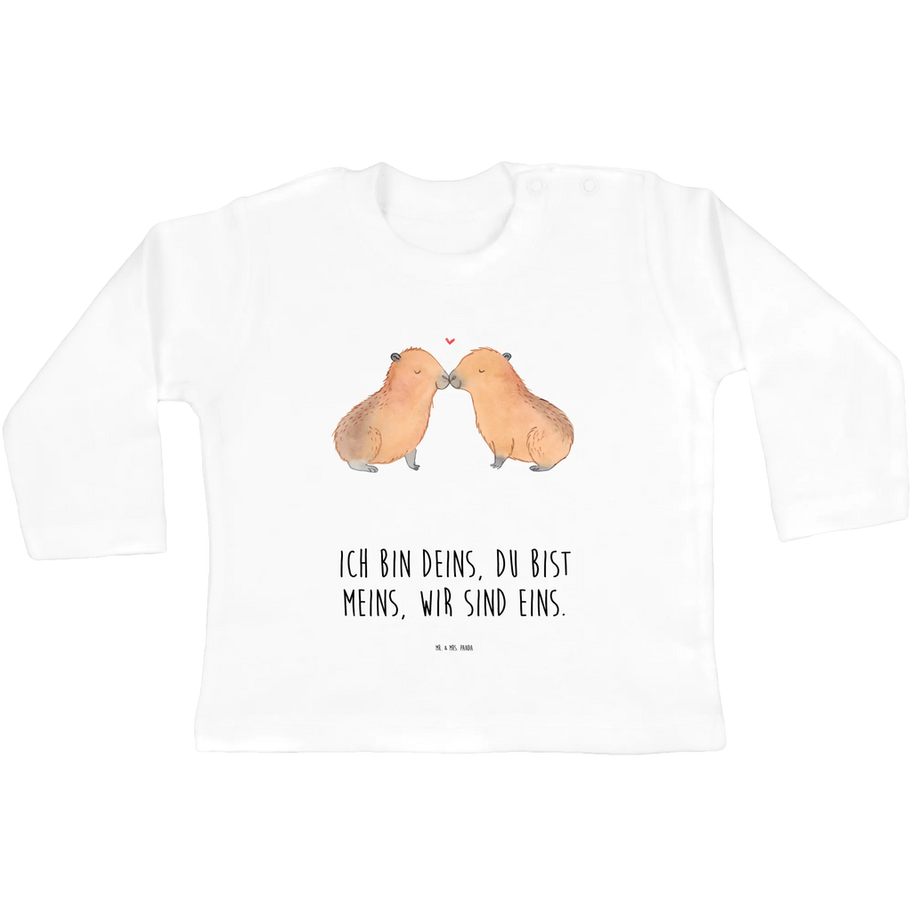 Baby Longsleeve Capybara Liebe Bio, Langarm, Mädchen, Jungen, Baby, Kleidung, Tiermotive, Gute Laune, lustige Sprüche, Tiere, Tierliebe, Beziehung, Du bist meins, Handgezeichnet, verliebt, Liebe, Liebesspruch, Jahrestag, Partnertiere, Geschenkidee, Ehejubiläum, Paar, Liebesbeweis, Valentinstag, Capybara, Ich bin deins, Kuschel Capybaras, Romantisches Geschenk, Verschmolzen, Herzlich