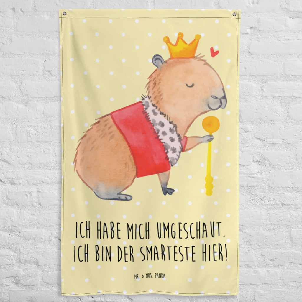 Tapestry Capybara King Tapestry, Decoration, Boho, Wall hanging, small animals, cute, funny, cute animal motives, hand drawn, small world, funny sayings, good mood, happy, gifts, gift ideas, special gifts, animal lover, card