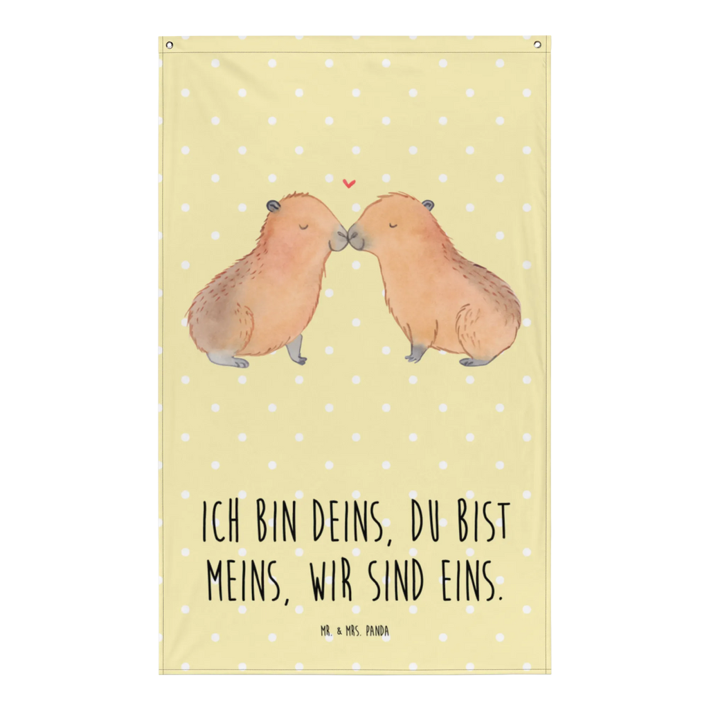 Tapestry Capybara love Decoration, Wall hanging, Tapestry, Boho, small animals, cute, funny, cute animal motives, hand drawn, small world, funny sayings, good mood, happy, gifts, gift ideas, special gifts, animal lover, card