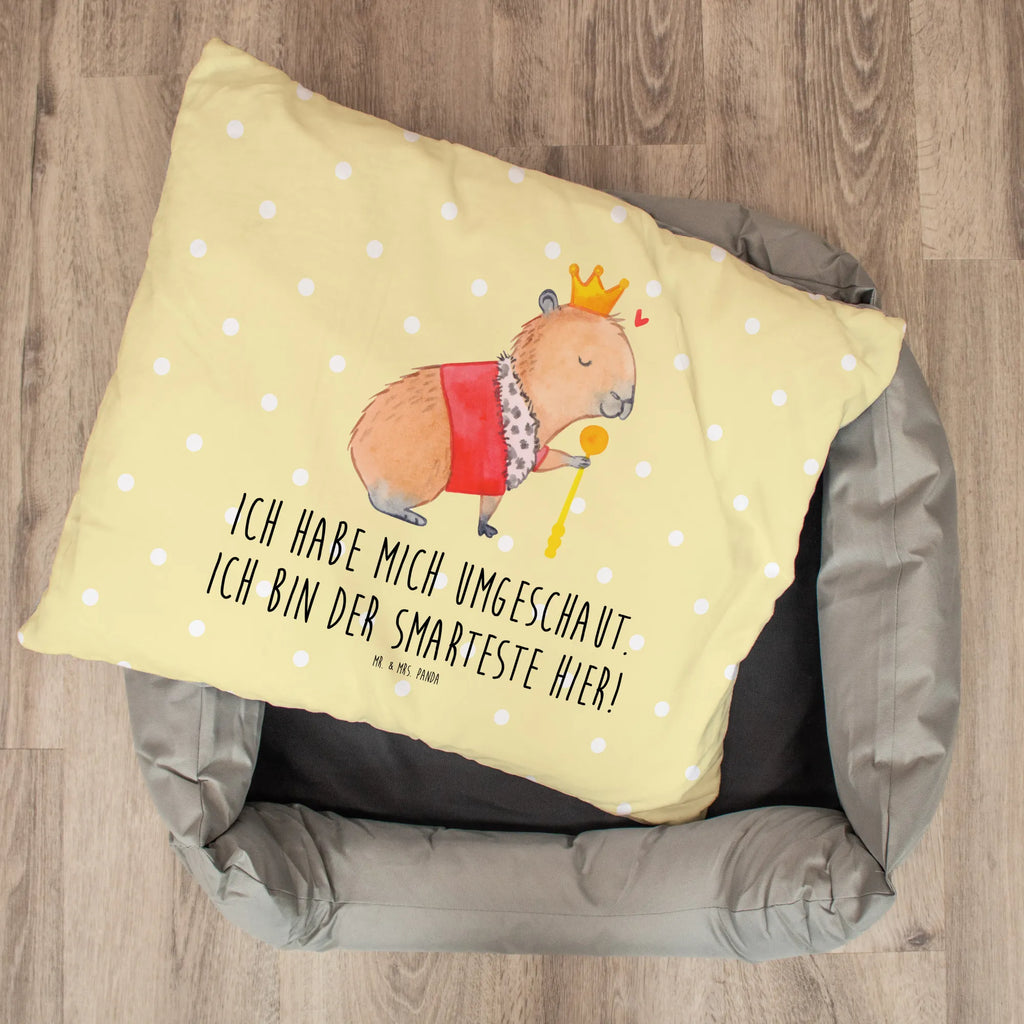 Katzenbett Capybara König Katzenbett, Katze, Kater, Katenborb, Tierbett, Körbchen, Katzenliege, Tiermotive, Gute Laune, lustige Sprüche, Tiere, König, Capybara