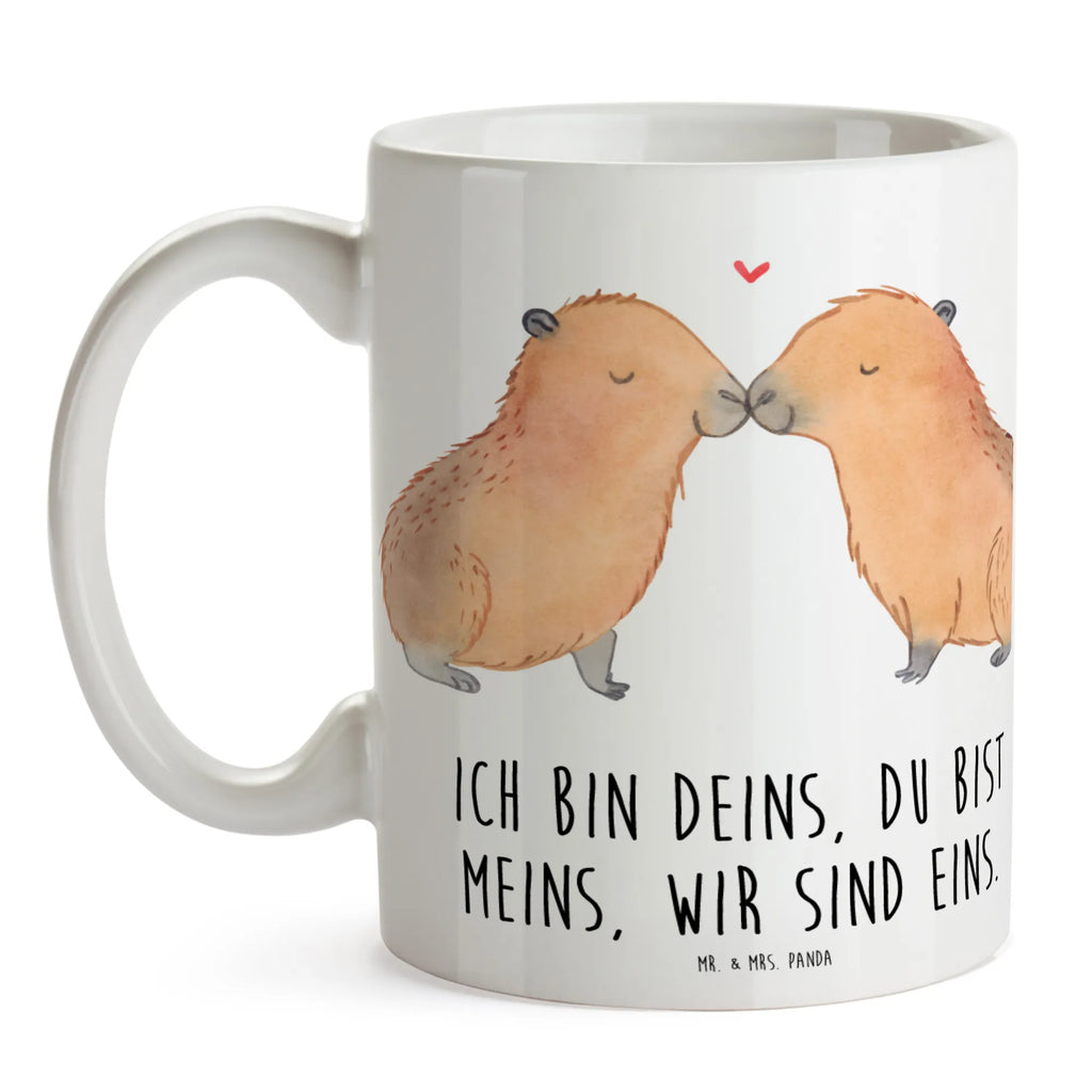 Kubek kapibara miłość Tasse, Tasse mit Zitaten, Teetasse, Geschenktasse, Kaffeetasse, Keramiktasse, Bürotasse, Tasse mit Motiven, Porzellantasse, Tiermotive, Gute Laune, lustige Sprüche, Tiere, Tierliebe, Liebe, Paar, Liebesspruch, Valentinstag, Geschenkidee, Handgezeichnet, Liebesbeweis, Partnertiere, Capybara, Jahrestag, verliebt, Romantisches Geschenk, Herzlich, Du bist meins, Kuschel Capybaras, Ehejubiläum, Ich bin deins, Beziehung, Verschmolzen