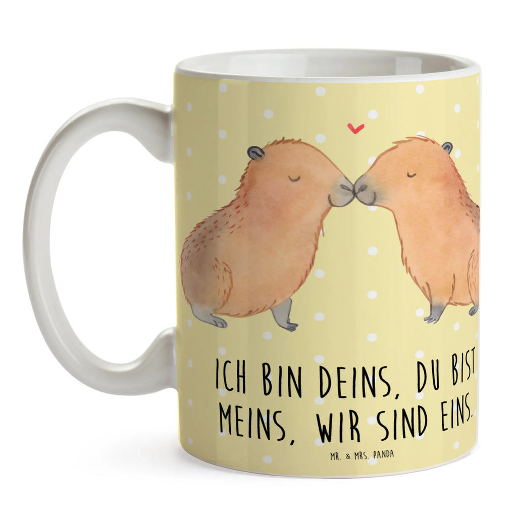 Kubek kapibara miłość Tasse, Tasse mit Zitaten, Teetasse, Geschenktasse, Kaffeetasse, Keramiktasse, Bürotasse, Tasse mit Motiven, Porzellantasse, Tiermotive, Gute Laune, lustige Sprüche, Tiere, Tierliebe, Liebe, Paar, Liebesspruch, Valentinstag, Geschenkidee, Handgezeichnet, Liebesbeweis, Partnertiere, Capybara, Jahrestag, verliebt, Romantisches Geschenk, Herzlich, Du bist meins, Kuschel Capybaras, Ehejubiläum, Ich bin deins, Beziehung, Verschmolzen
