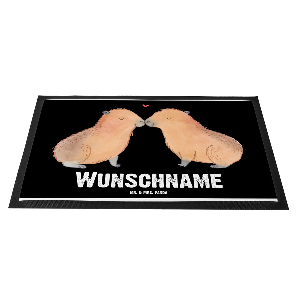 Personalized doormat Capybara love small animals, cute, funny, cute animal motives, hand drawn, small world, funny sayings, good mood, happy, gifts, gift ideas, special gifts, animal lover, card