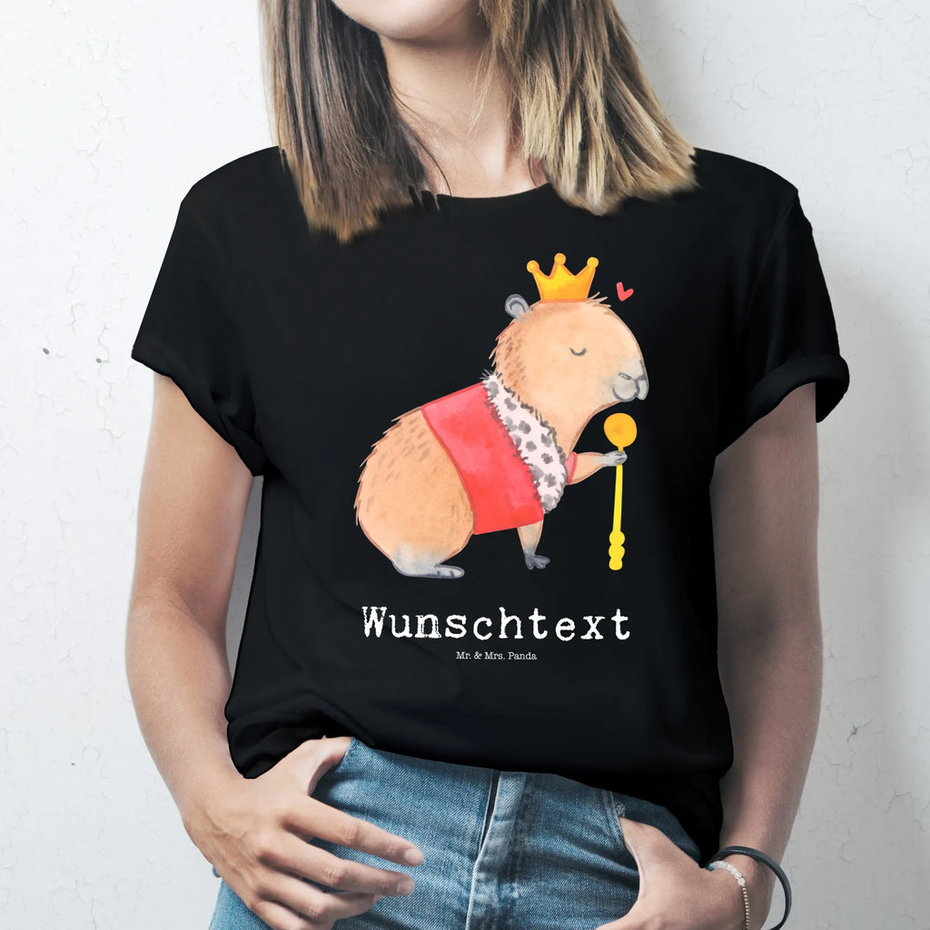 Rozmiar XL Spersonalizowana koszulka Kapibara król Motywy zwierzęce, dobra energia, zabawne powiedzonka, zwierzęta