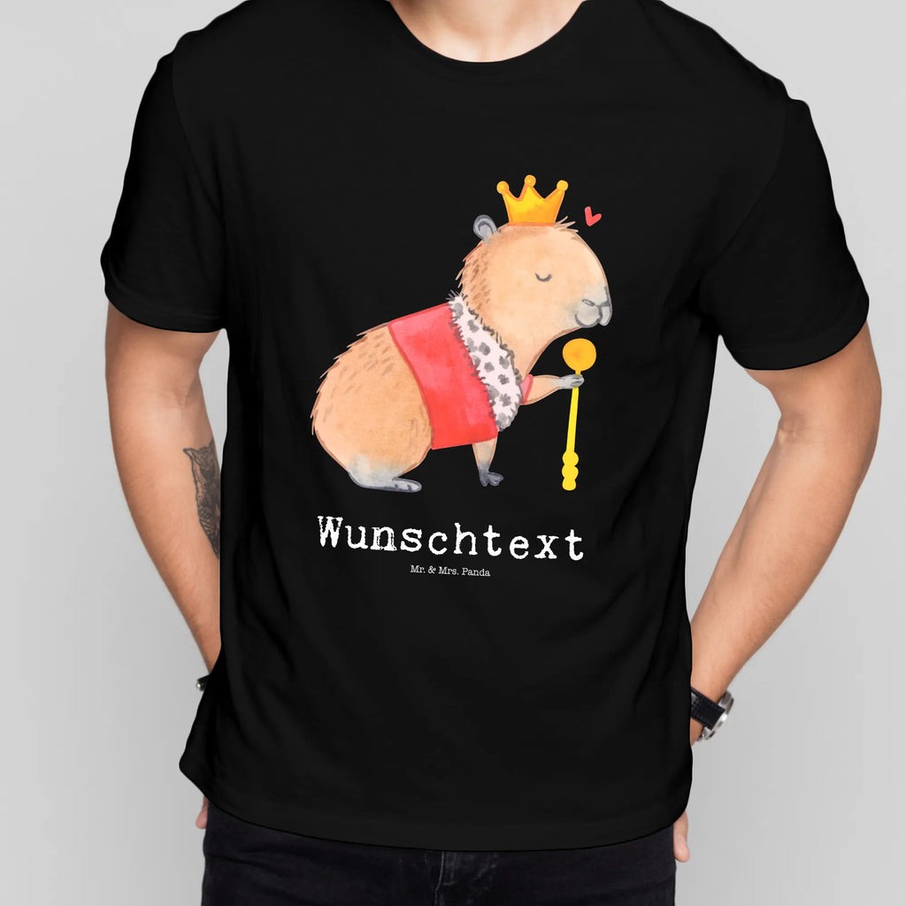 Rozmiar XL Spersonalizowana koszulka Kapibara król Motywy zwierzęce, dobra energia, zabawne powiedzonka, zwierzęta