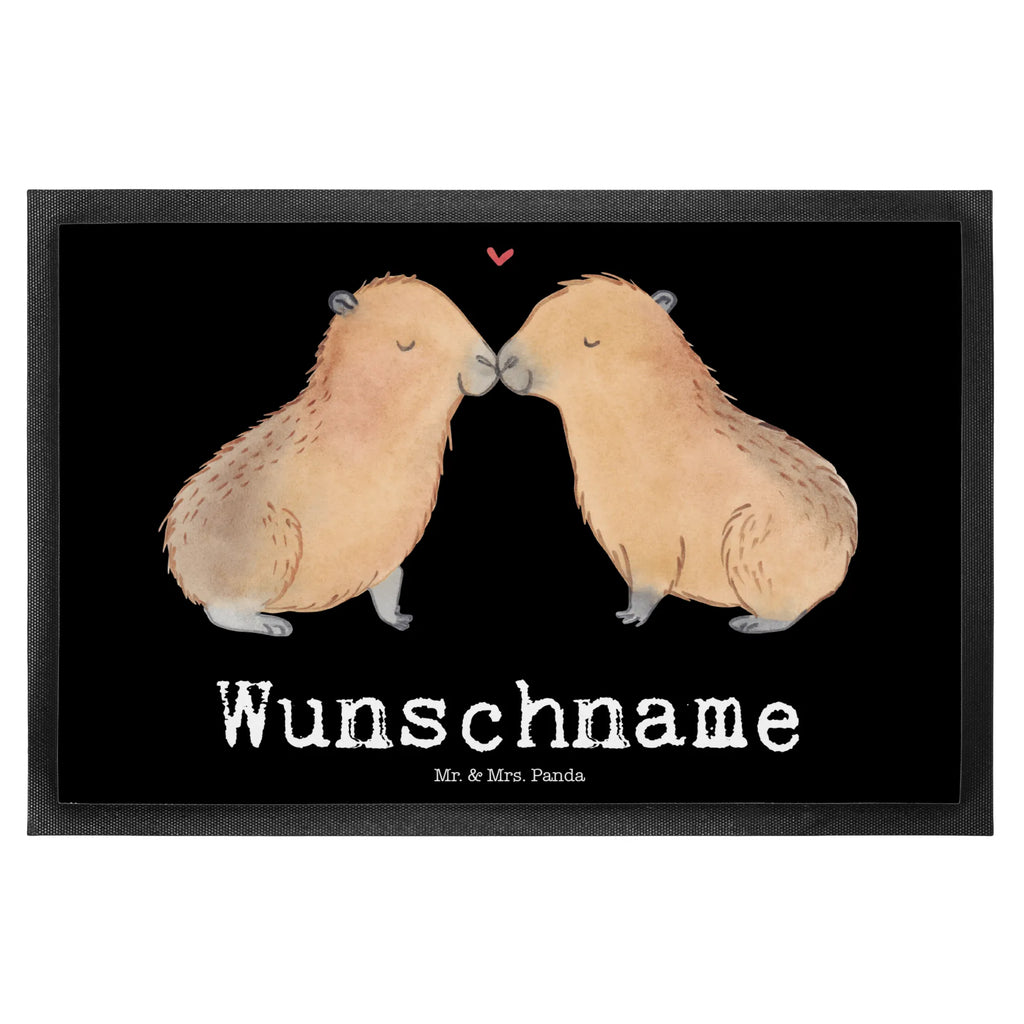 Personalized doormat Capybara love small animals, cute, funny, cute animal motives, hand drawn, small world, funny sayings, good mood, happy, gifts, gift ideas, special gifts, animal lover, card