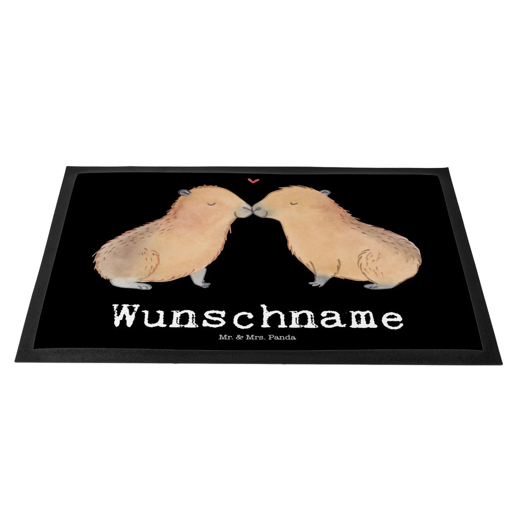 Personalized doormat Capybara love small animals, cute, funny, cute animal motives, hand drawn, small world, funny sayings, good mood, happy, gifts, gift ideas, special gifts, animal lover, card
