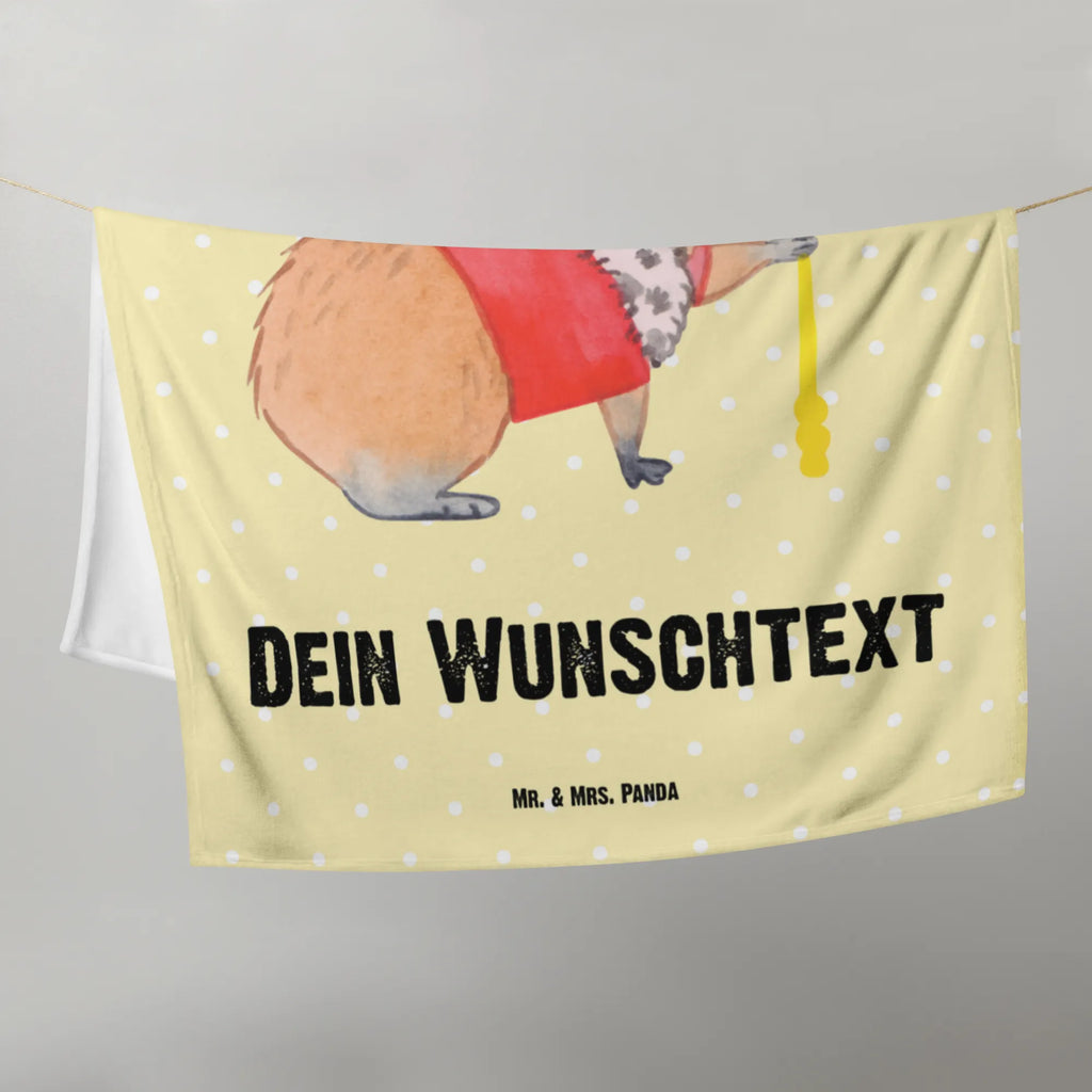 Baby blanket with name Capybara King small animals, cute, funny, cute animal motives, hand drawn, small world, funny sayings, good mood, happy, gifts, gift ideas, special gifts, animal lover, card