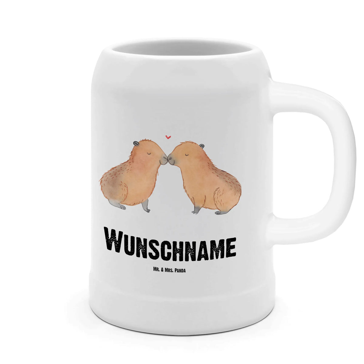 Personalised beer mug Capybara love small animals, cute, funny, cute animal motives, hand drawn, small world, funny sayings, good mood, happy, gifts, gift ideas, special gifts, animal lover, card