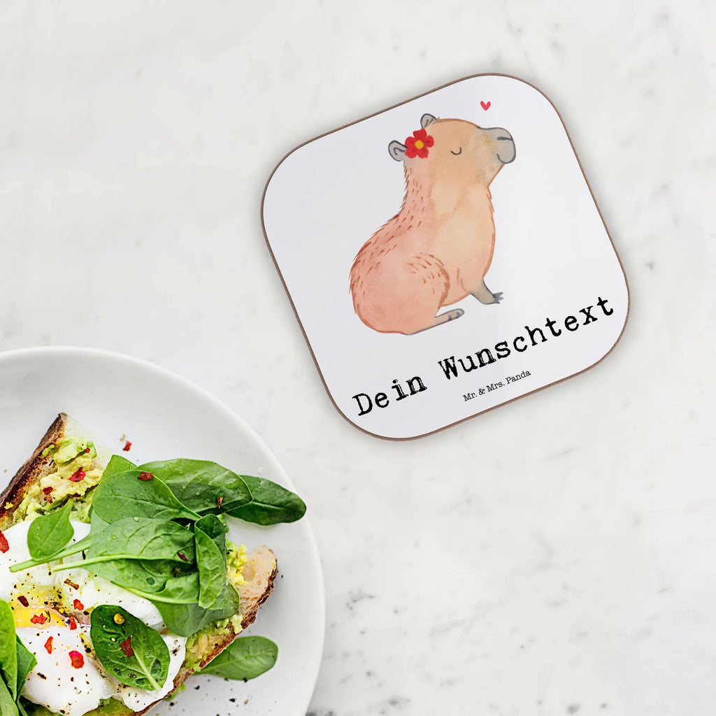 Personalisierter Untersetzer Capybara Blume Bedrucken, Peronalisierte Untersetzer Gläser, Personalisieren, Untersetzer mit Namen, Personalisierte Untersetzer, PErsonalisierte Bierdeckel, Personalisierte Glasuntersetzer, Personalisiert Getränkeuntersetzer, Namensaufdruck, Tiermotive, Gute Laune, lustige Sprüche, Tiere, Capybara