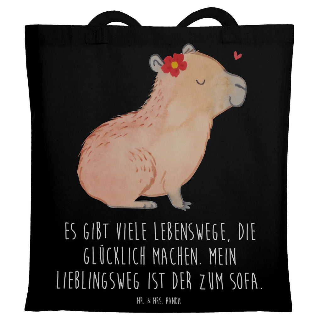 Tote bag Capybara flower shopper, shoulder bag, cotton bag, shopping bag, jute bag, pouch, cloth bag, Carrier bag, bag, small animals, cute, funny, cute animal motives, hand drawn, small world, funny sayings, good mood, happy, gifts, gift ideas, special gifts, animal lover, card