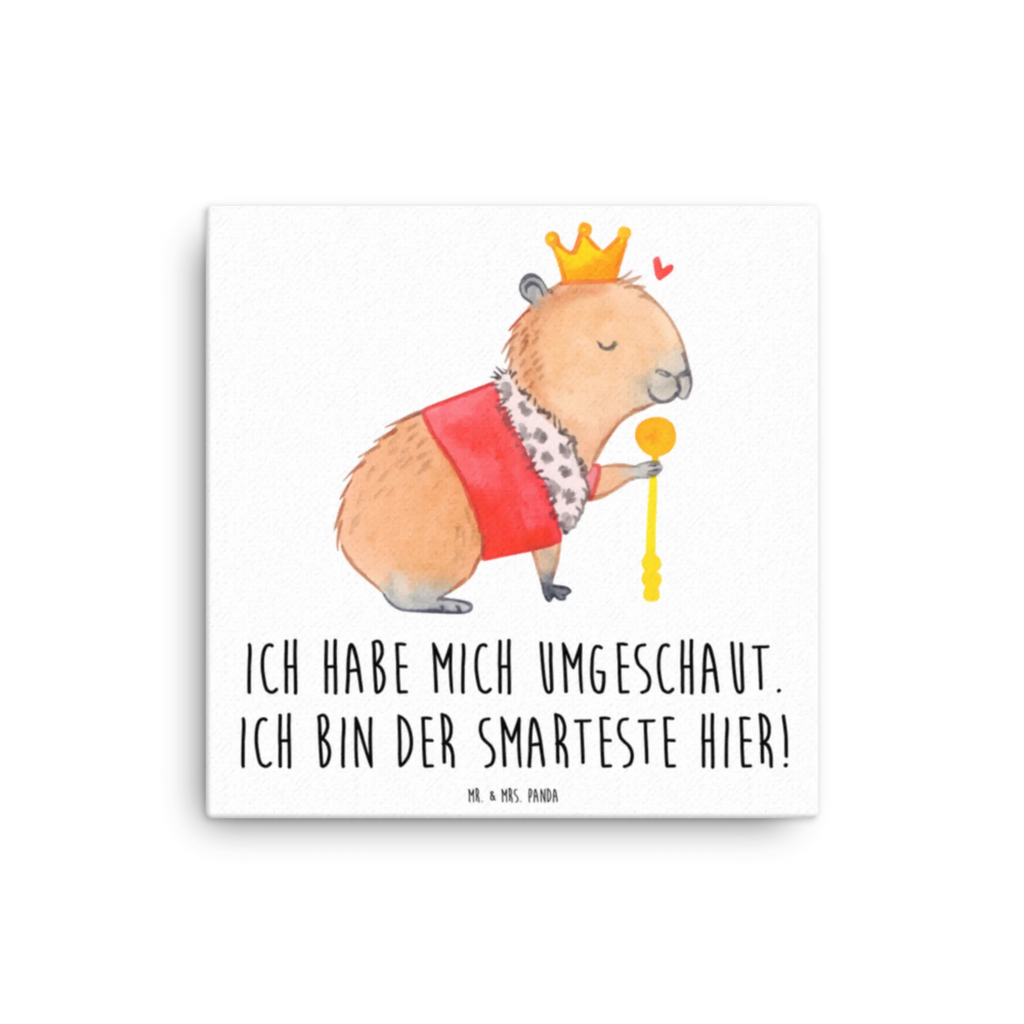 Leinwand Bild Capybara König Kunstdruck, Leinwand, Gute Laune, Tiermotive, Lustige Sprüche, Tiere, König, Capybara