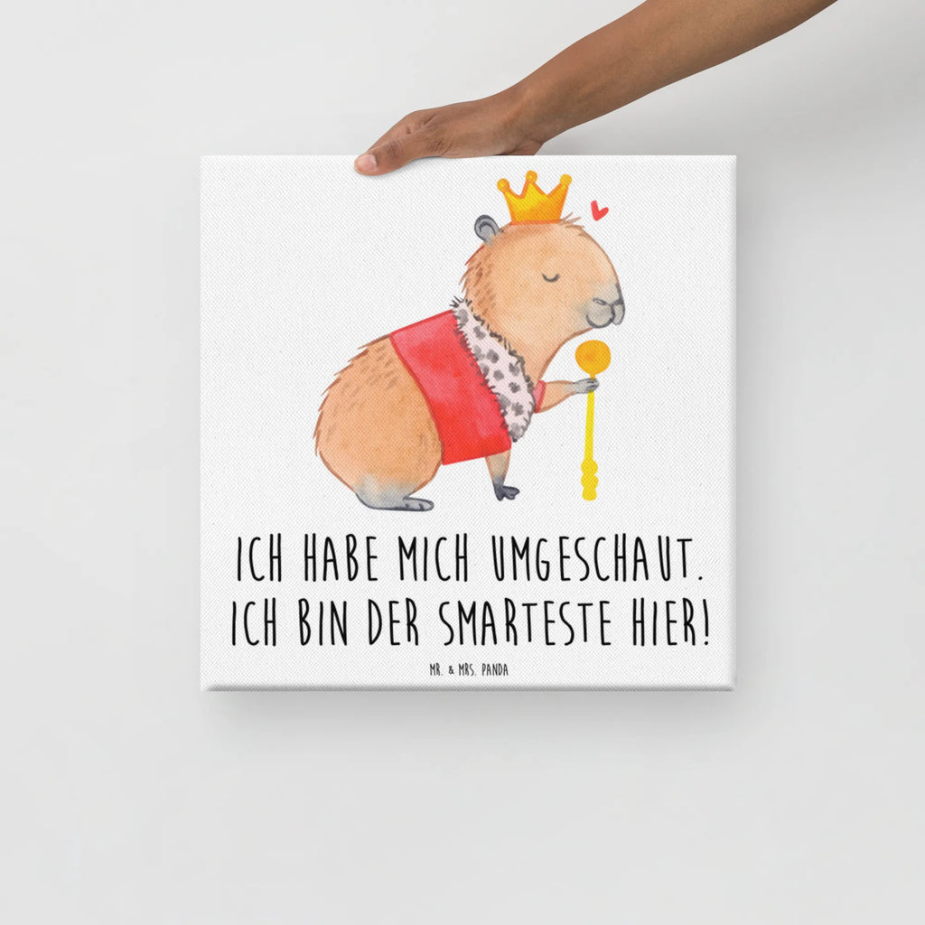 Leinwand Bild Capybara König Kunstdruck, Leinwand, Gute Laune, Tiermotive, Lustige Sprüche, Tiere, König, Capybara