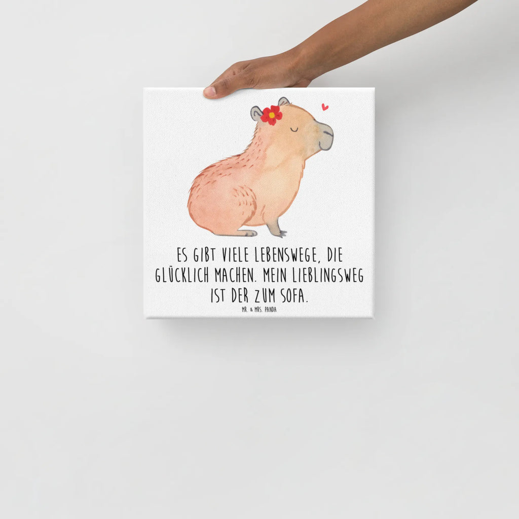 Obraz na płótnie Kapibara kwiat Motywy zwierzęce, dobra energia, zabawne powiedzonka, zwierzęta