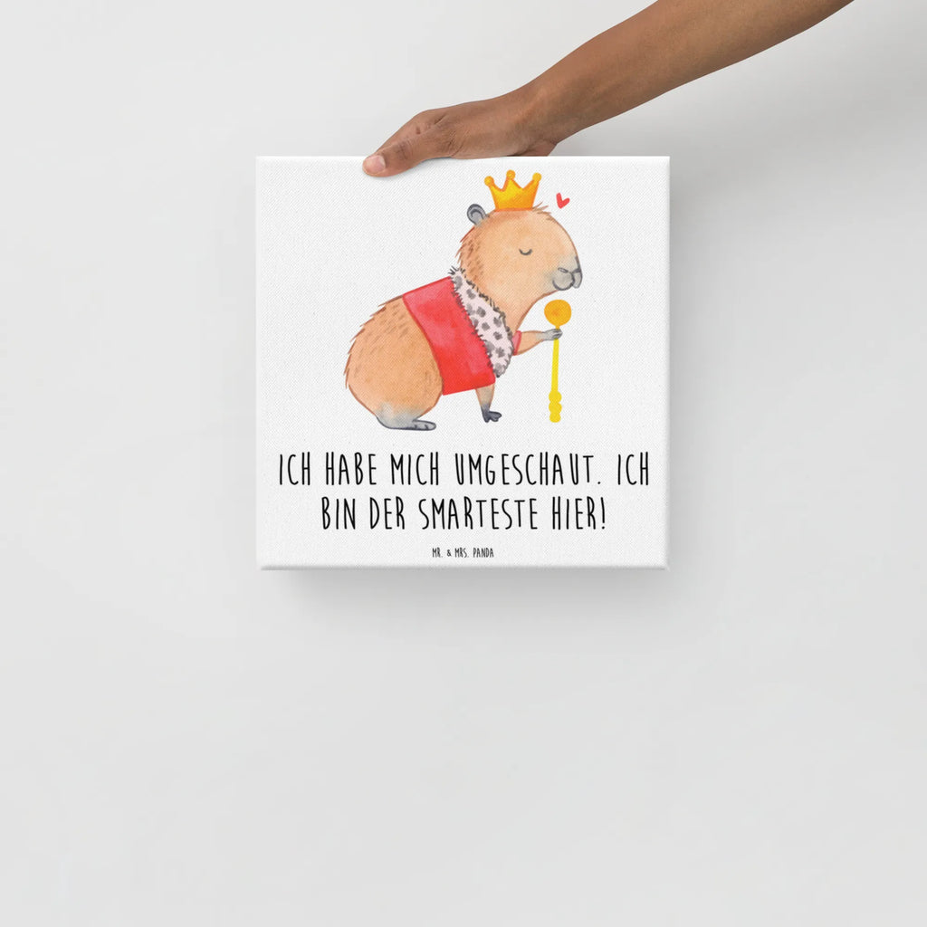 Leinwand Bild Capybara König Kunstdruck, Leinwand, Gute Laune, Tiermotive, Lustige Sprüche, Tiere, König, Capybara