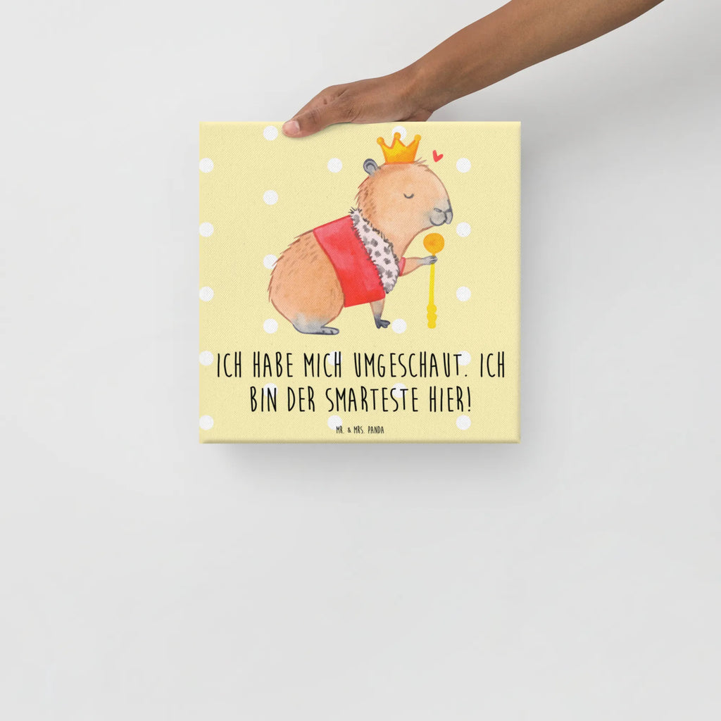 Leinwand Bild Capybara König Kunstdruck, Leinwand, Gute Laune, Tiermotive, Lustige Sprüche, Tiere, König, Capybara