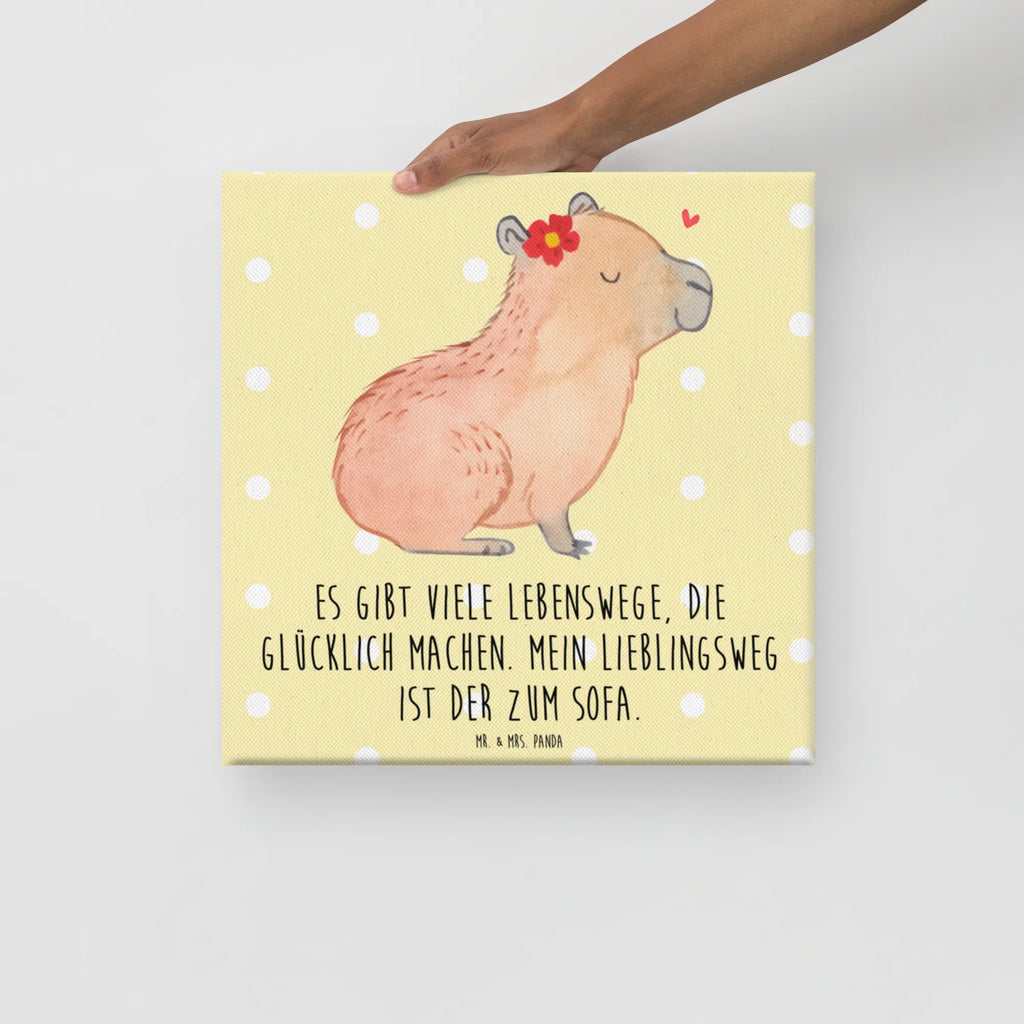 Obraz na płótnie Kapibara kwiat Motywy zwierzęce, dobra energia, zabawne powiedzonka, zwierzęta