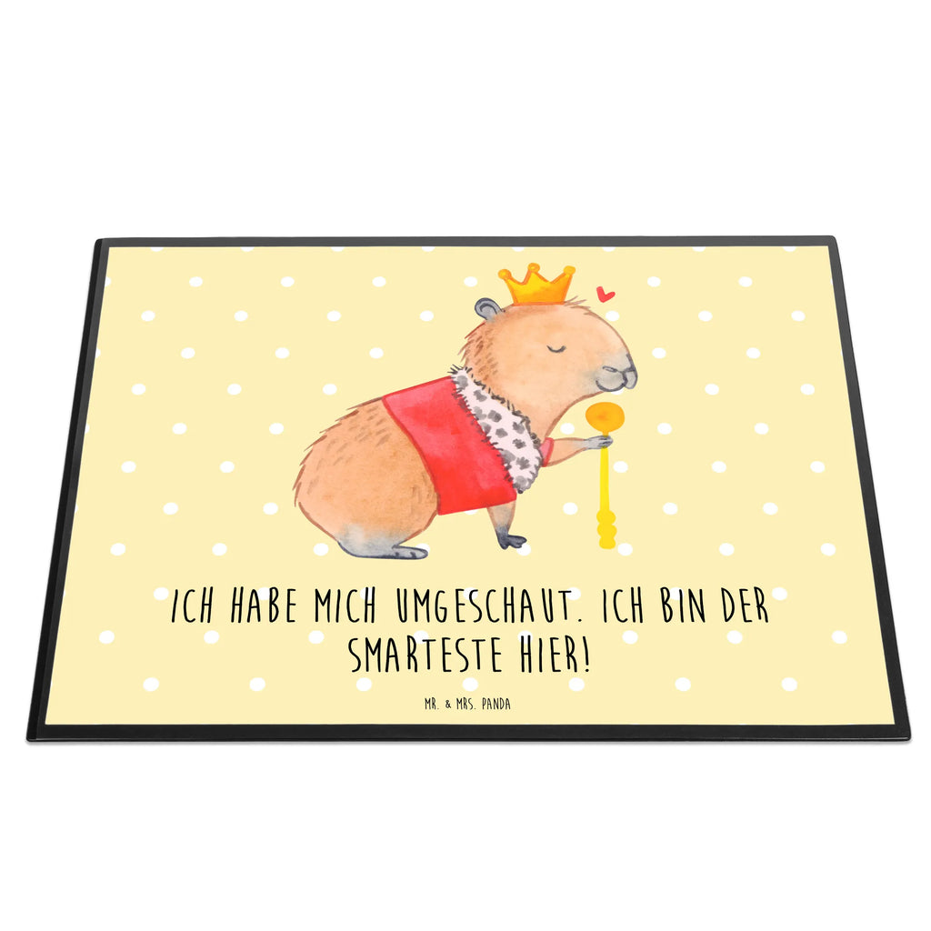 Schreibtischunterlage Capybara König Schreibunterlage, Schreibtischauflage, Schreibtisch Unterlagen, Bürobedarf, Schreibwaren, Schreibtischunterlage Groß, Büroartikel, Tiermotive, Gute Laune, lustige Sprüche, Tiere, Capybara, König