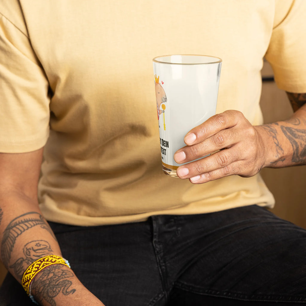 Spersonalizowana szklanka do picia Kapibara król Motywy zwierzęce, dobra energia, zabawne powiedzonka, zwierzęta