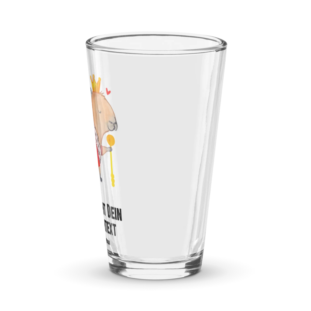 Spersonalizowana szklanka do picia Kapibara król Motywy zwierzęce, dobra energia, zabawne powiedzonka, zwierzęta