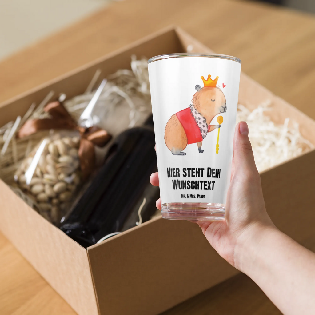 Spersonalizowana szklanka do picia Kapibara król Motywy zwierzęce, dobra energia, zabawne powiedzonka, zwierzęta