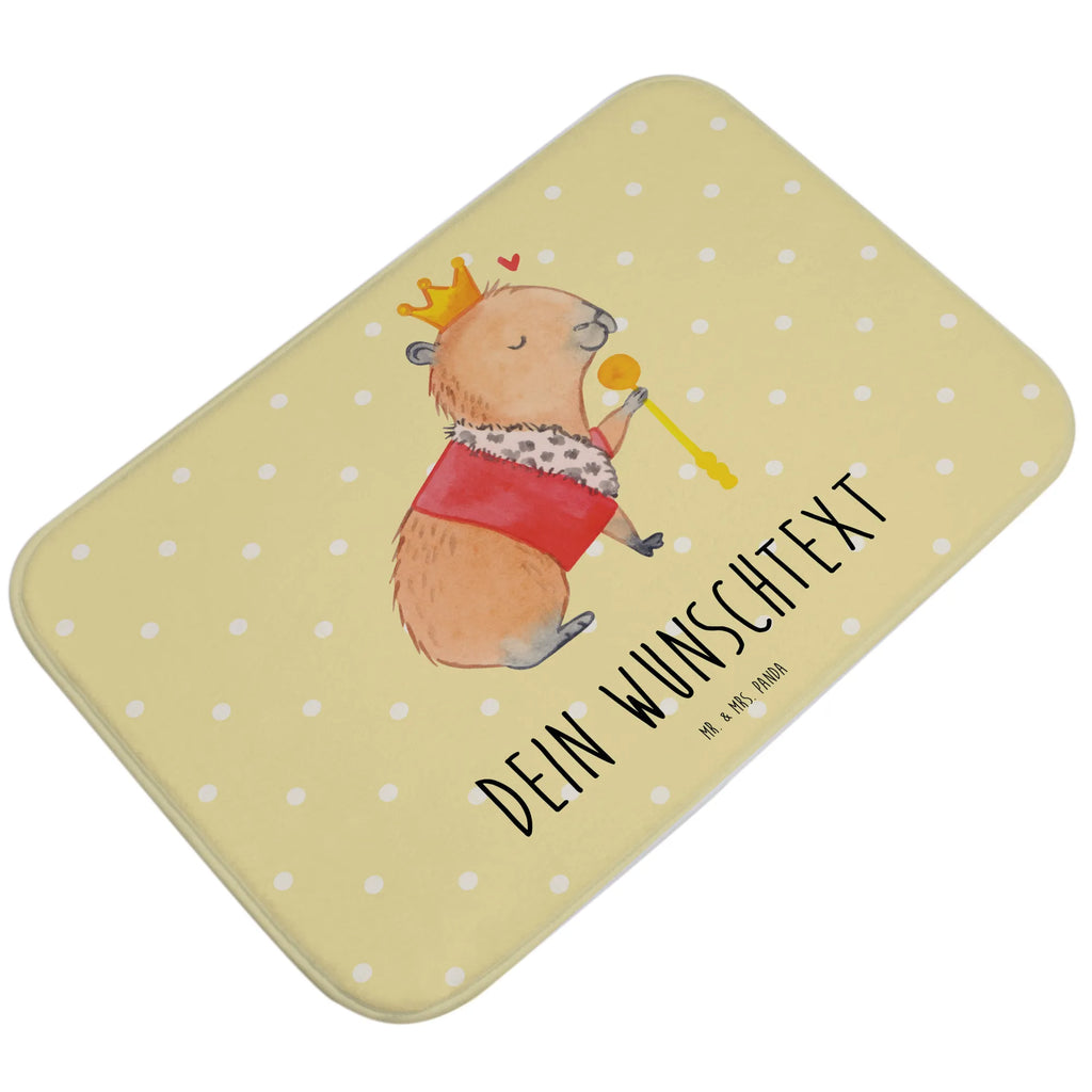 Personalizowana mata łazienkowa Kapibara król Motywy zwierzęce, dobra energia, zabawne powiedzonka, zwierzęta