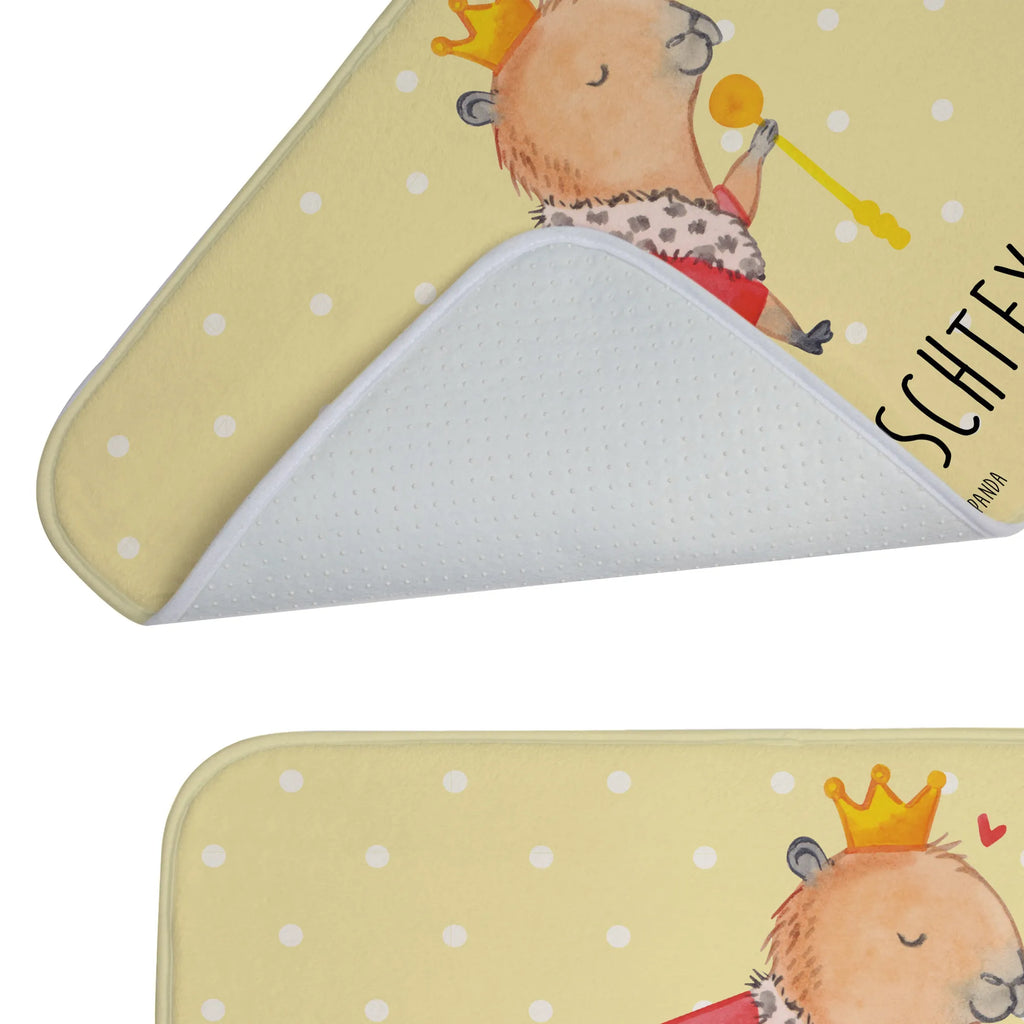 Personalizowana mata łazienkowa Kapibara król Motywy zwierzęce, dobra energia, zabawne powiedzonka, zwierzęta