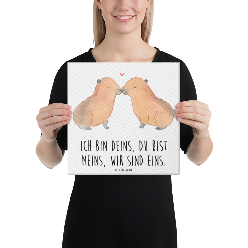 Leinwand Bild Capybara Liebe Dekoration, Wanddeko, Leinwand, Kunstdruck, Bild, Tiermotive, Gute Laune, lustige Sprüche, Tiere, Valentinstag, Jahrestag, Geschenkidee, Kuschel Capybaras, Verschmolzen, Liebesspruch, Herzlich, Romantisches Geschenk, Capybara, Ich bin deins, Handgezeichnet, Liebe, Ehejubiläum, Du bist meins, Liebesbeweis, Partnertiere, Paar, verliebt, Beziehung, Tierliebe