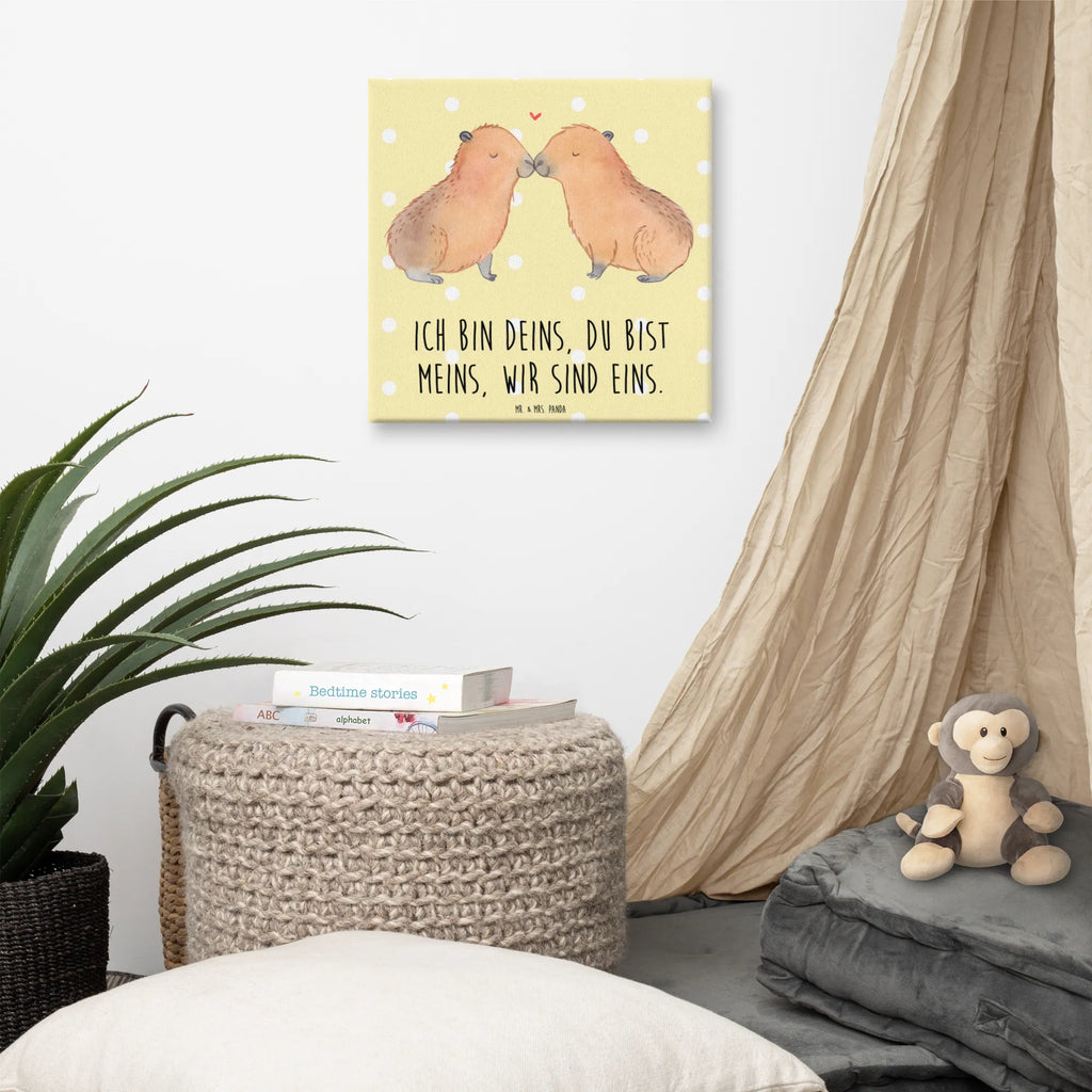 Leinwand Bild Capybara Liebe Dekoration, Wanddeko, Leinwand, Kunstdruck, Bild, Tiermotive, Gute Laune, lustige Sprüche, Tiere, Valentinstag, Jahrestag, Geschenkidee, Kuschel Capybaras, Verschmolzen, Liebesspruch, Herzlich, Romantisches Geschenk, Capybara, Ich bin deins, Handgezeichnet, Liebe, Ehejubiläum, Du bist meins, Liebesbeweis, Partnertiere, Paar, verliebt, Beziehung, Tierliebe