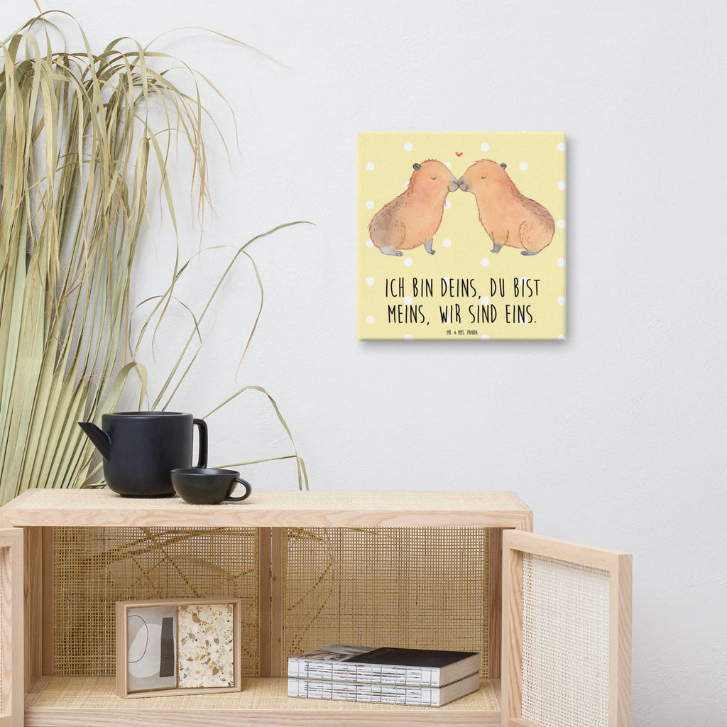 Leinwand Bild Capybara Liebe Dekoration, Wanddeko, Leinwand, Kunstdruck, Bild, Tiermotive, Gute Laune, lustige Sprüche, Tiere, Valentinstag, Jahrestag, Geschenkidee, Kuschel Capybaras, Verschmolzen, Liebesspruch, Herzlich, Romantisches Geschenk, Capybara, Ich bin deins, Handgezeichnet, Liebe, Ehejubiläum, Du bist meins, Liebesbeweis, Partnertiere, Paar, verliebt, Beziehung, Tierliebe