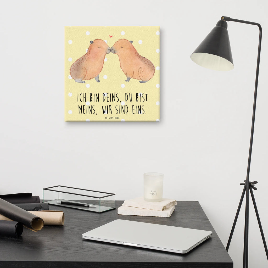 Leinwand Bild Capybara Liebe Dekoration, Wanddeko, Leinwand, Kunstdruck, Bild, Tiermotive, Gute Laune, lustige Sprüche, Tiere, Valentinstag, Jahrestag, Geschenkidee, Kuschel Capybaras, Verschmolzen, Liebesspruch, Herzlich, Romantisches Geschenk, Capybara, Ich bin deins, Handgezeichnet, Liebe, Ehejubiläum, Du bist meins, Liebesbeweis, Partnertiere, Paar, verliebt, Beziehung, Tierliebe