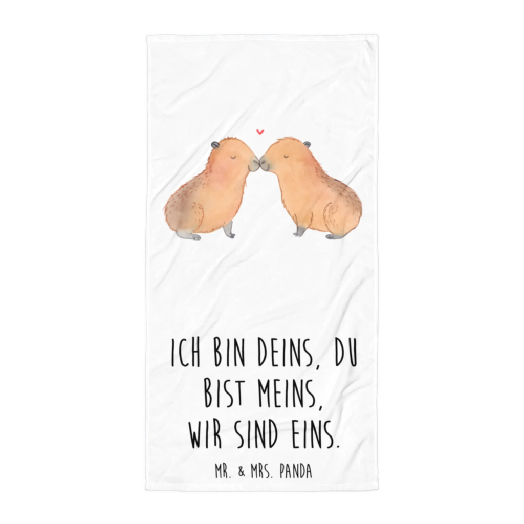 XL ręcznik kąpielowy kapibara miłość Motywy zwierzęce, dobra energia, zabawne powiedzonka, zwierzęta