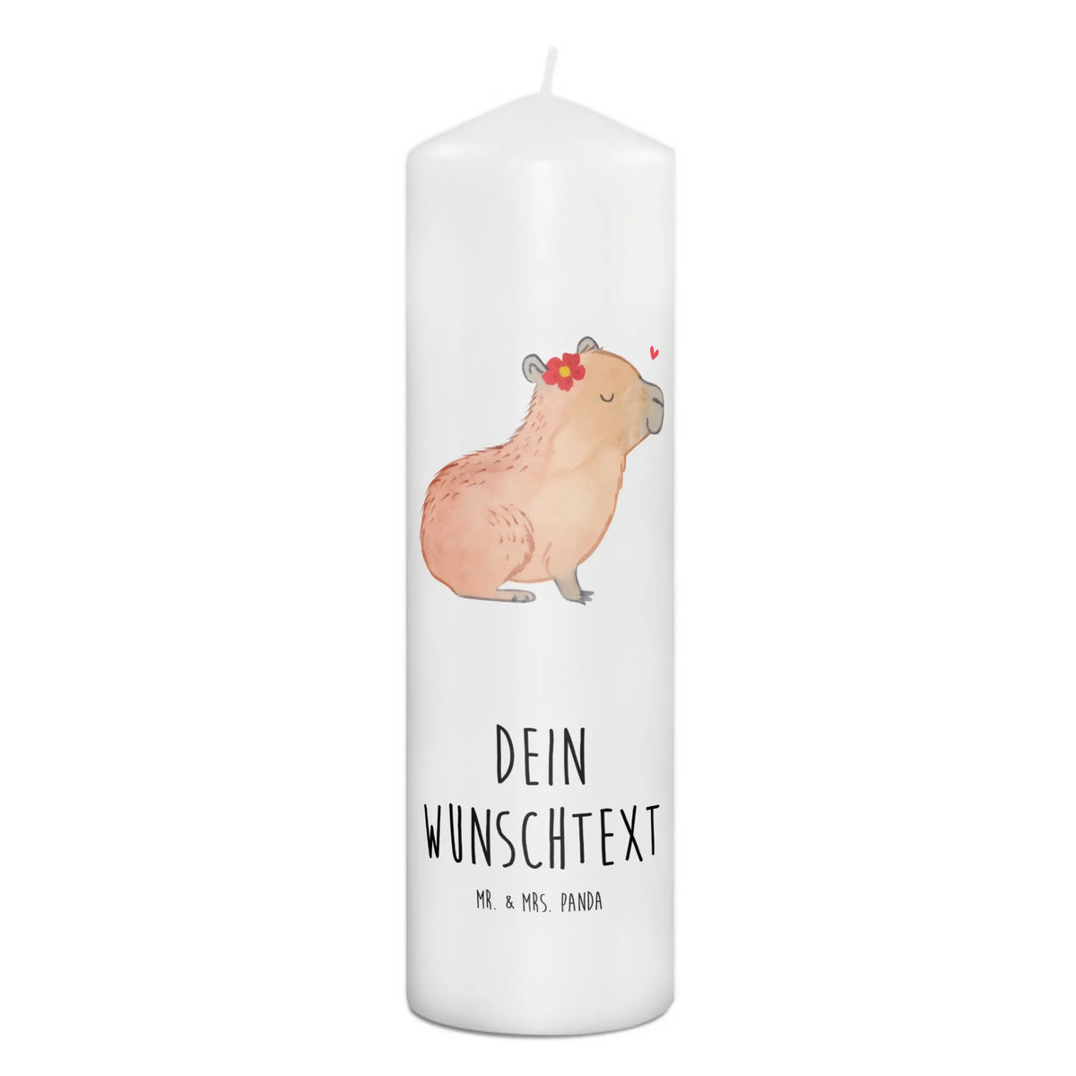 Personalised candle Capybara flower small animals, cute, funny, cute animal motives, hand drawn, small world, funny sayings, good mood, happy, gifts, gift ideas, special gifts, animal lover, card