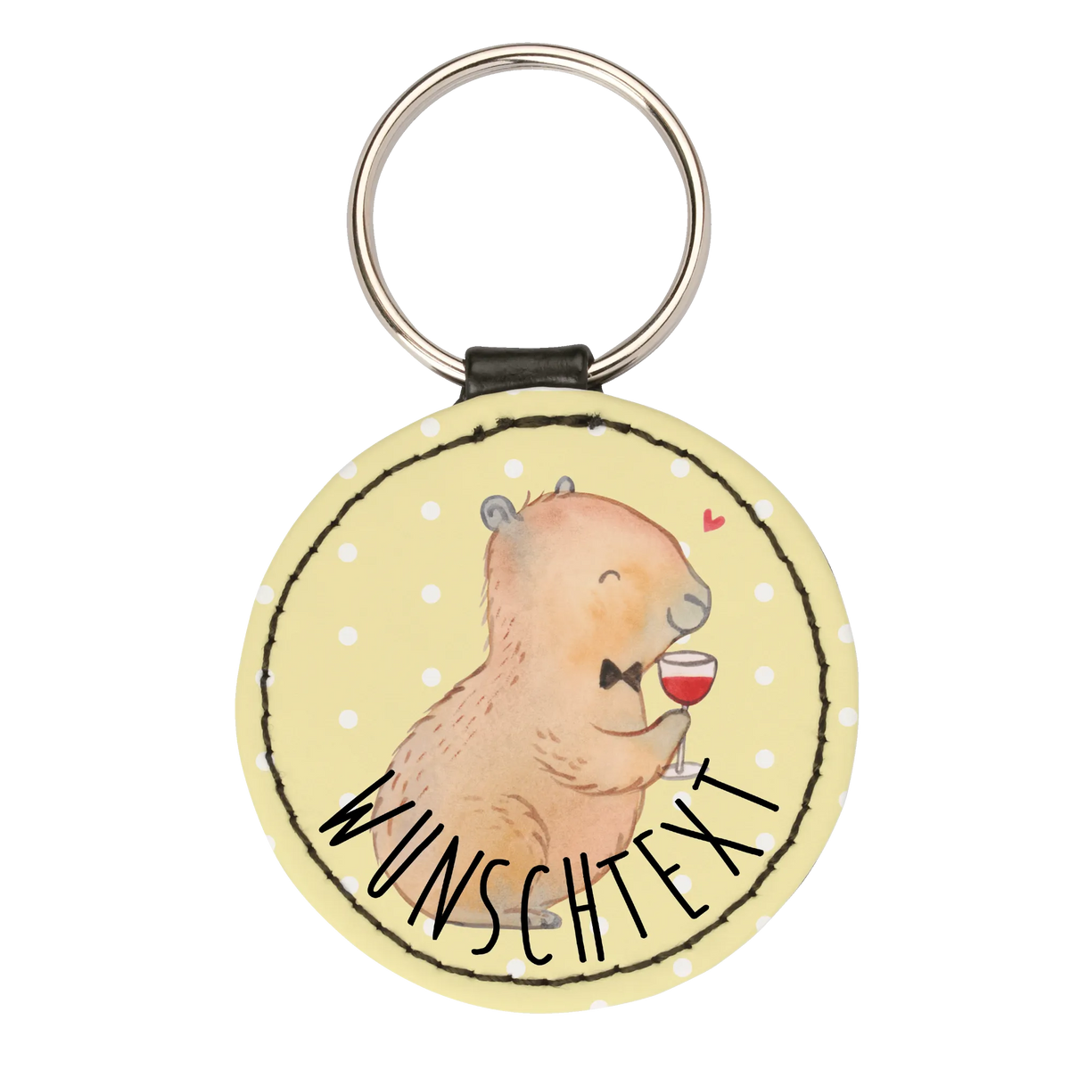 Personalised key ring Capybara wine card, gift ideas, gifts, small animals, cute, cute animal motives, hand drawn, funny sayings, good mood, special gifts, animal lover