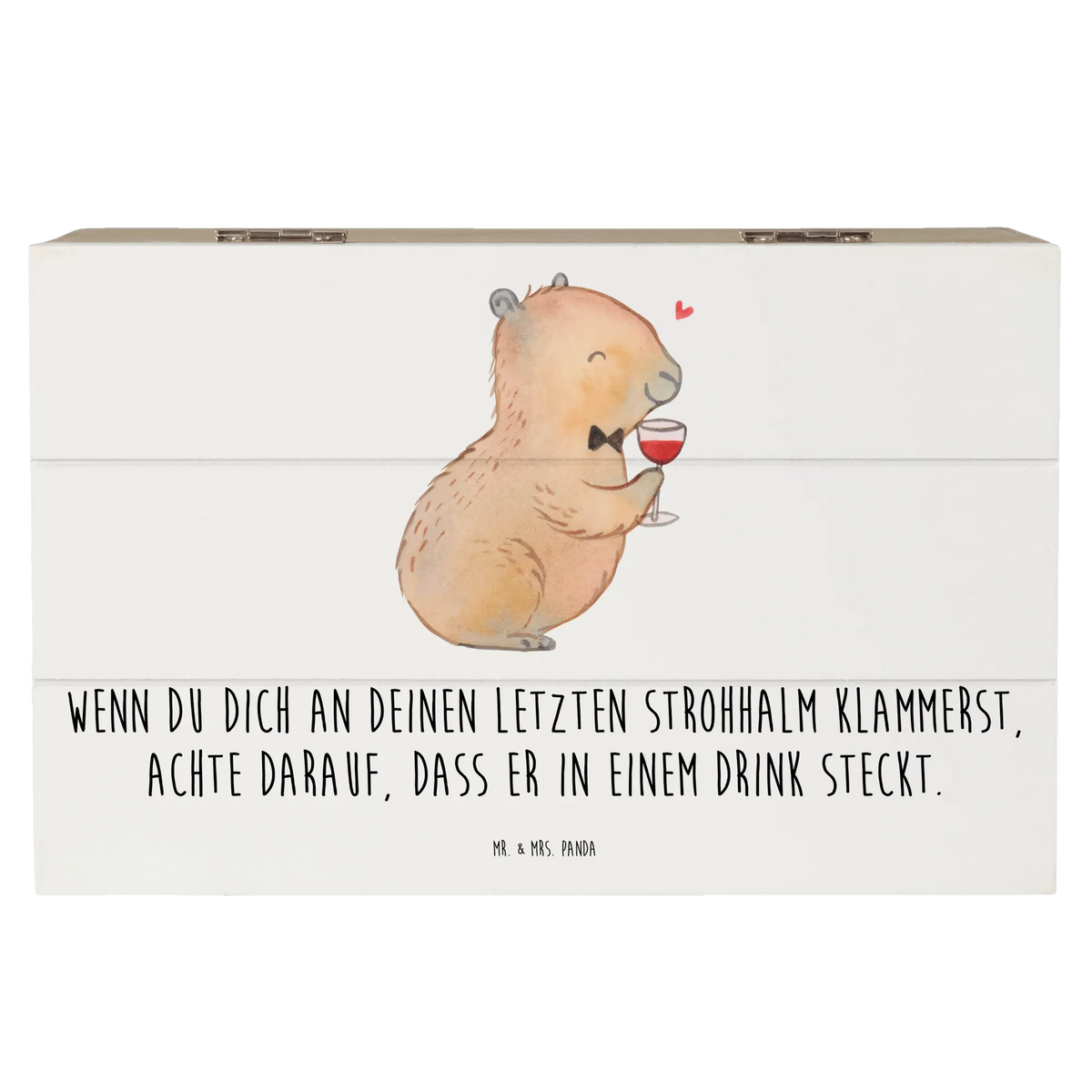 Wooden chest Capybara wine card, small animals, cute, cute animal motives, gifts, hand drawn, funny sayings, good mood, special gifts, animal lover, gift ideas
