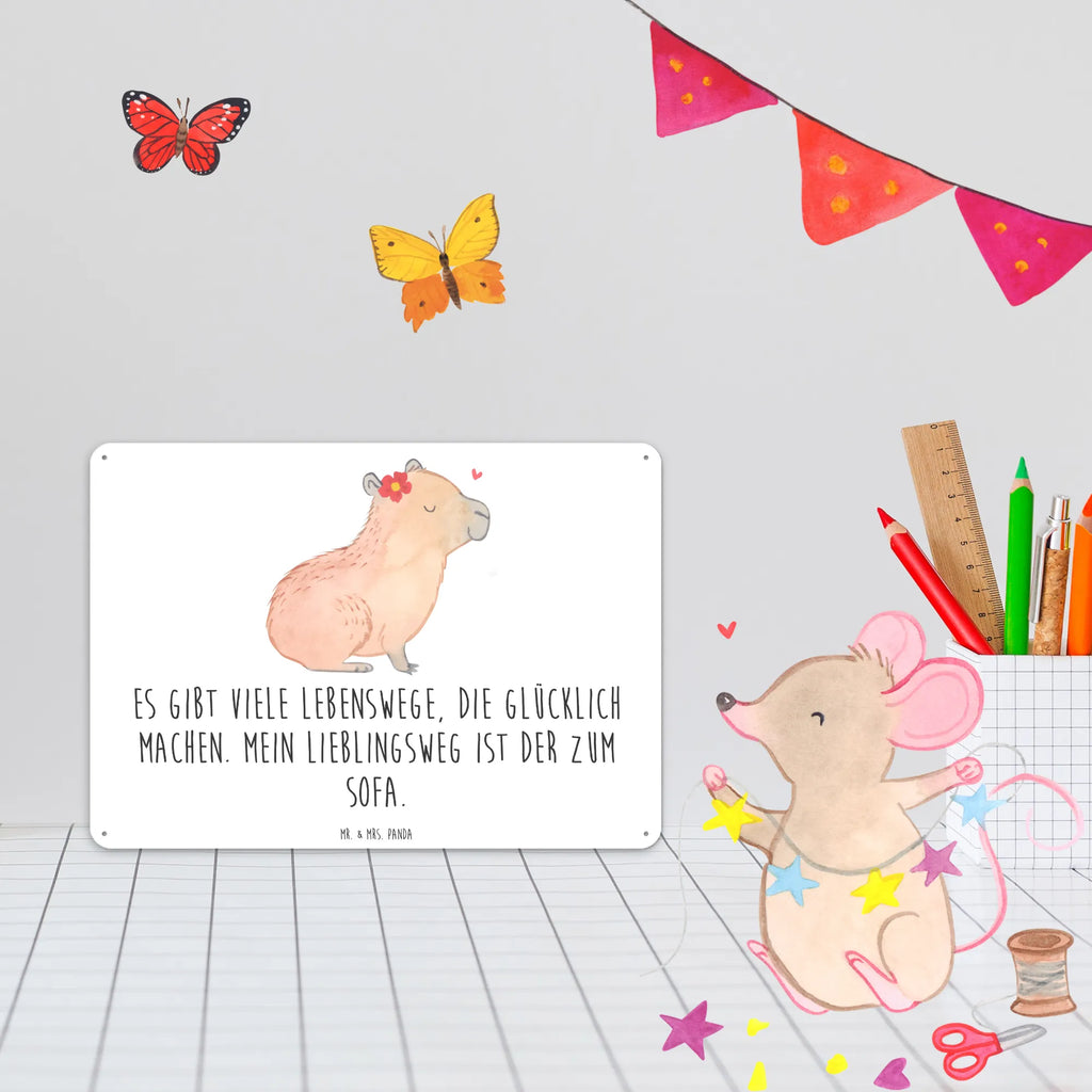 Metalowy szyld Kapibara kwiat Türschild Metall, Blechschild Büro, Blechschild Für Frauen, Blechschild Für Männer, Blechschild Groß, Dekoschild Metall, Blechschild Zum Aufhängen, Wandschild Metall, Blechschild Küche, Blechschild, Tiere, Gute Laune, Tiermotive, Lustige Sprüche, Capybara